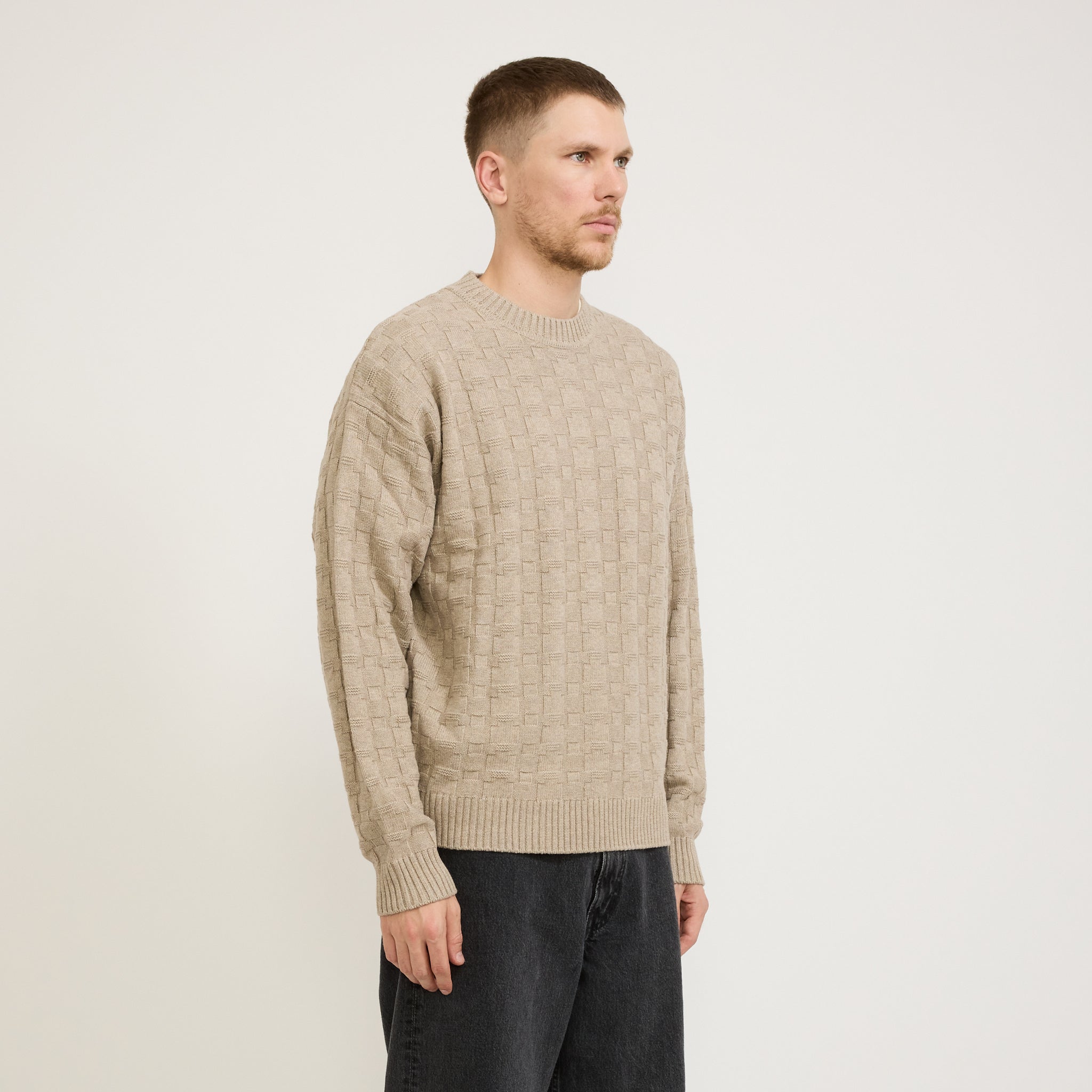 Norse Projects | Jonas Cotton/Cashmere Sweater Oatmeal | Maplestore