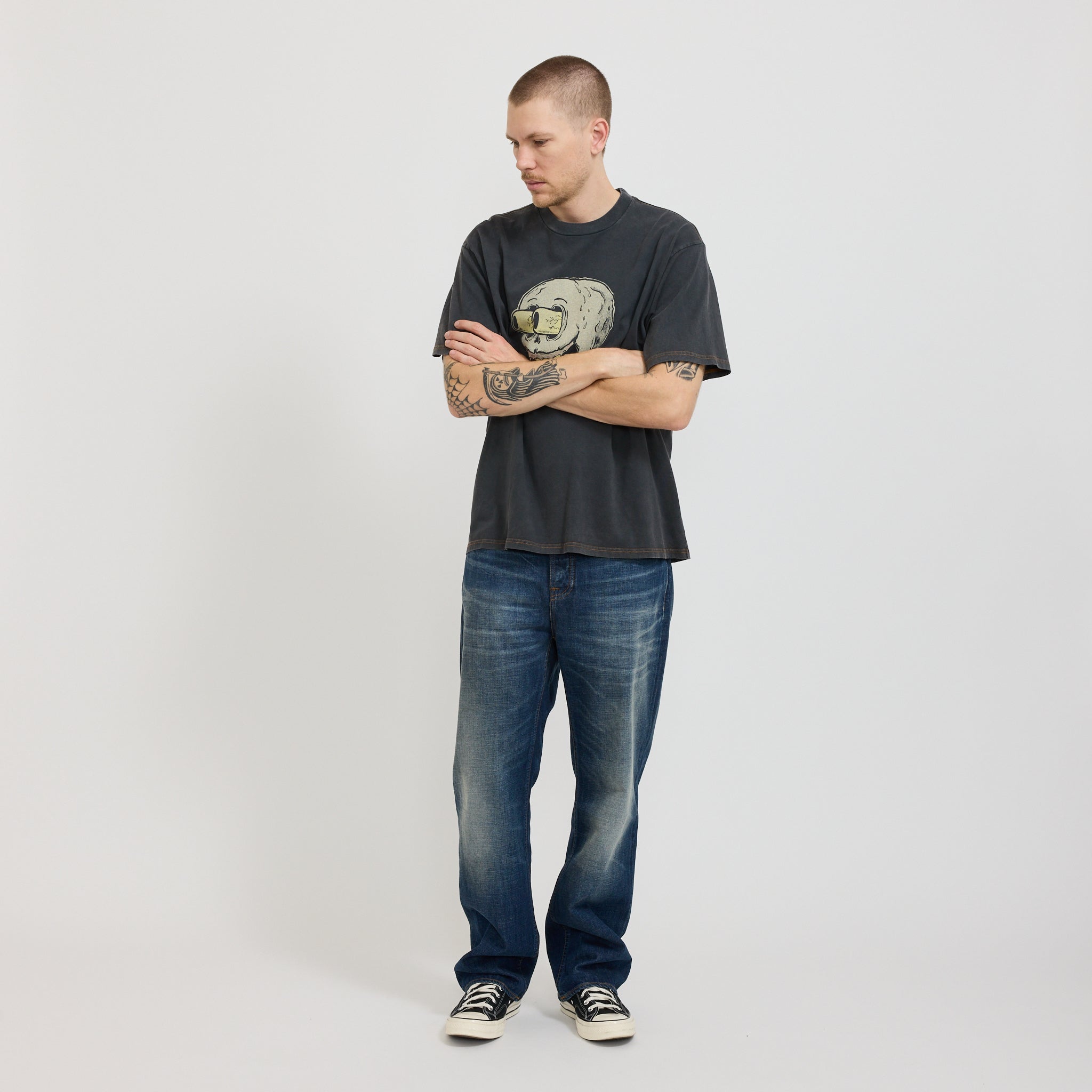 Nudie Jeans Co. | Koffe 8 Ball T-Shirt Antracite | Maplestore