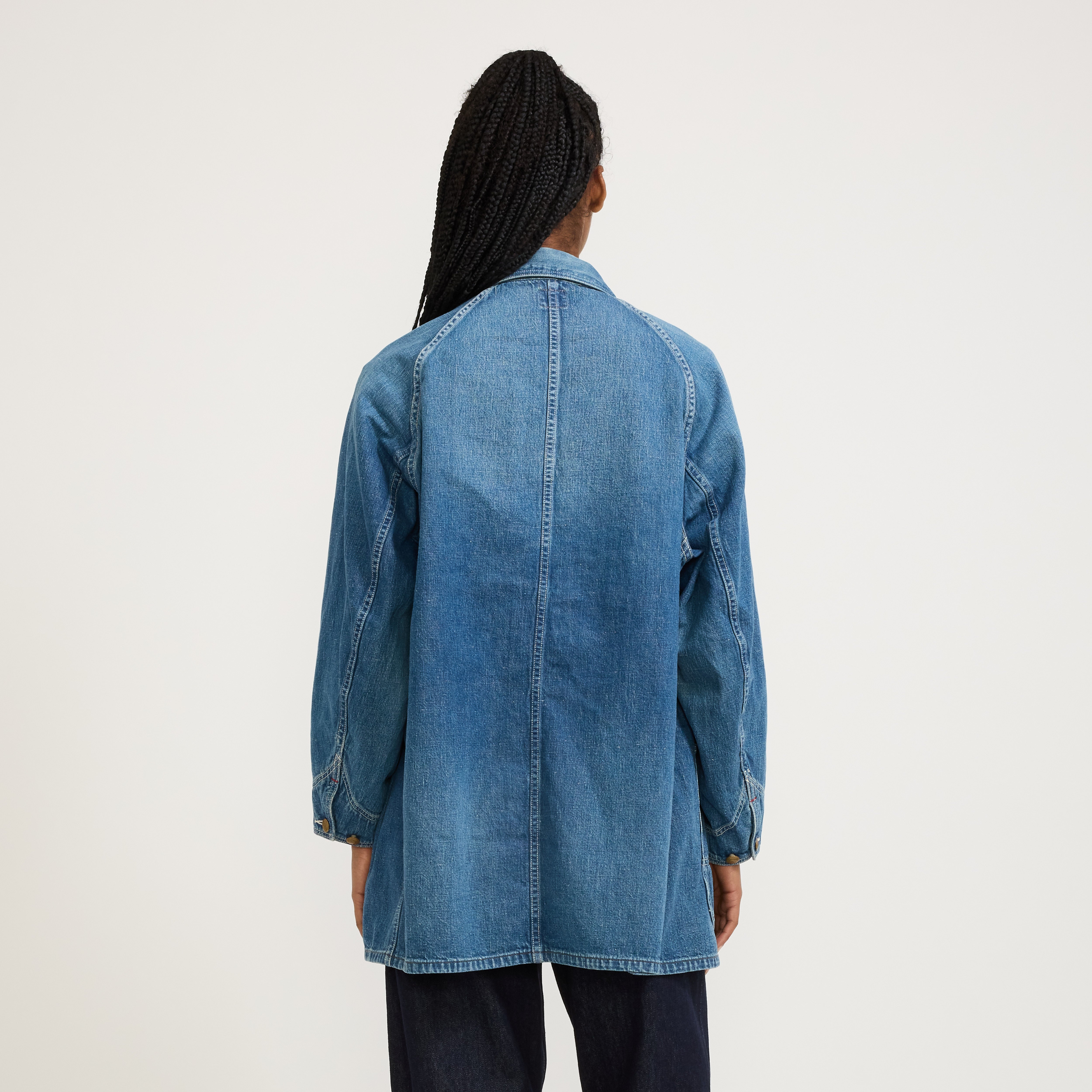Orslow | Denim Loose Fit Coverall Denim Used | Maplestore