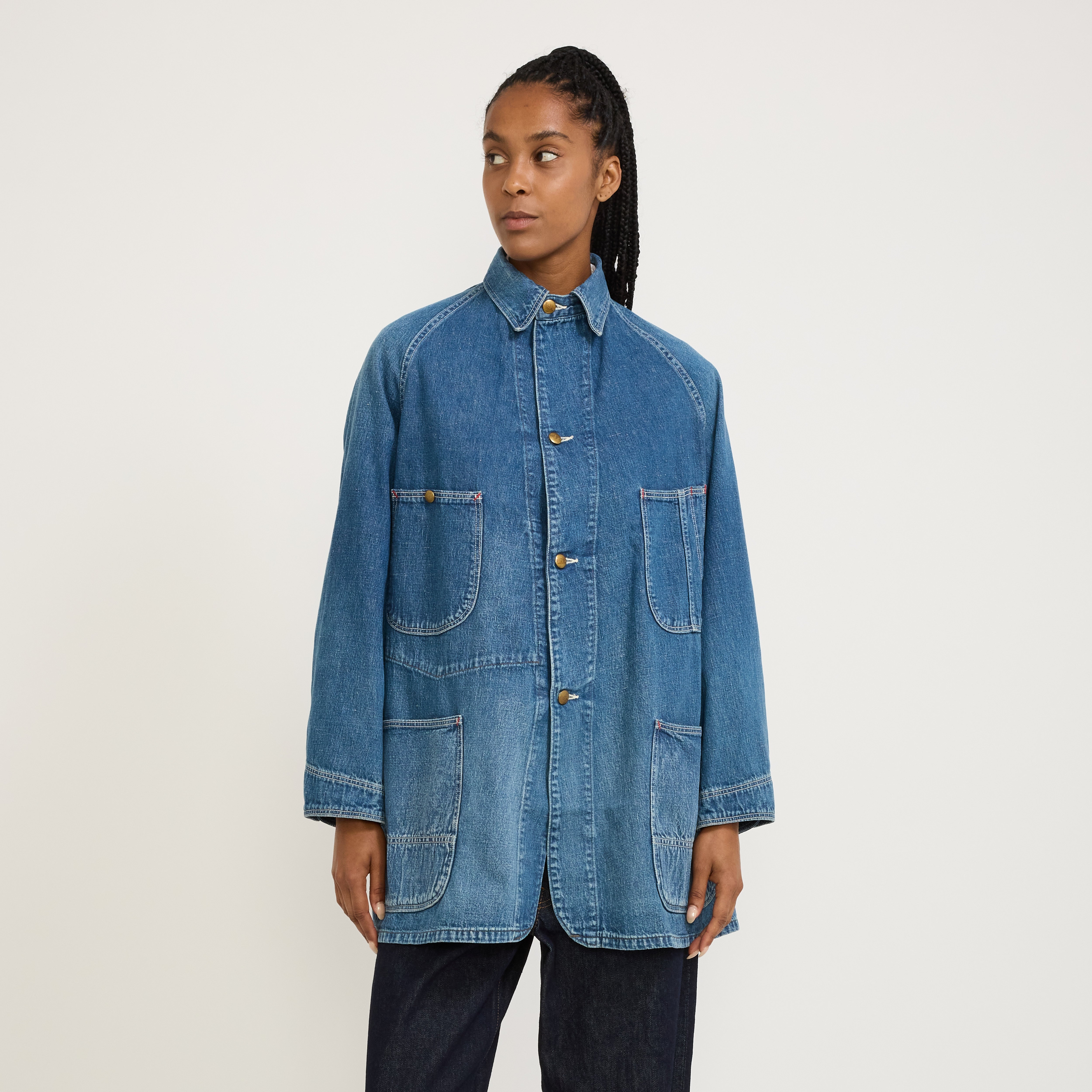 Orslow | Denim Loose Fit Coverall Denim Used | Maplestore