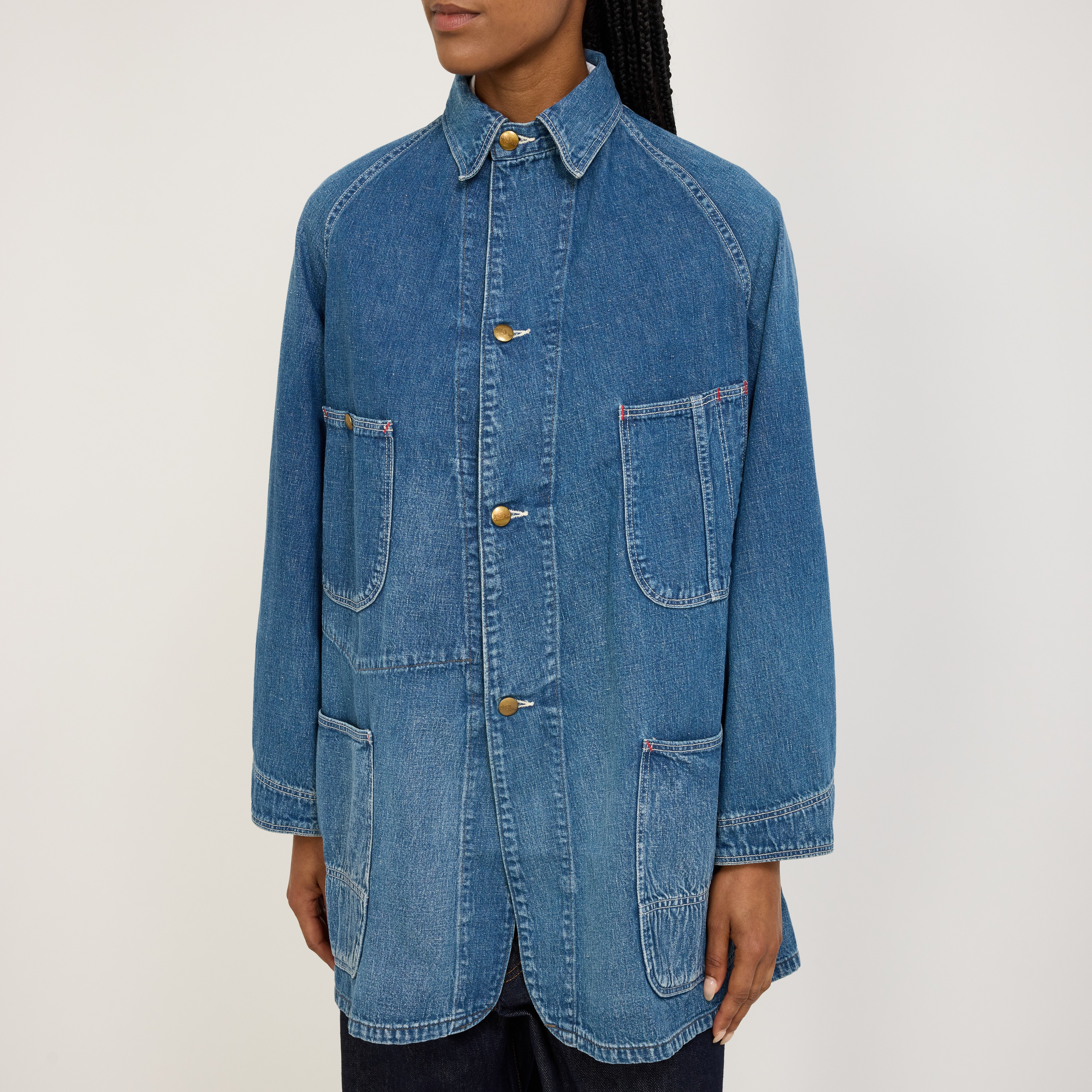 Orslow | Denim Loose Fit Coverall Denim Used | Maplestore