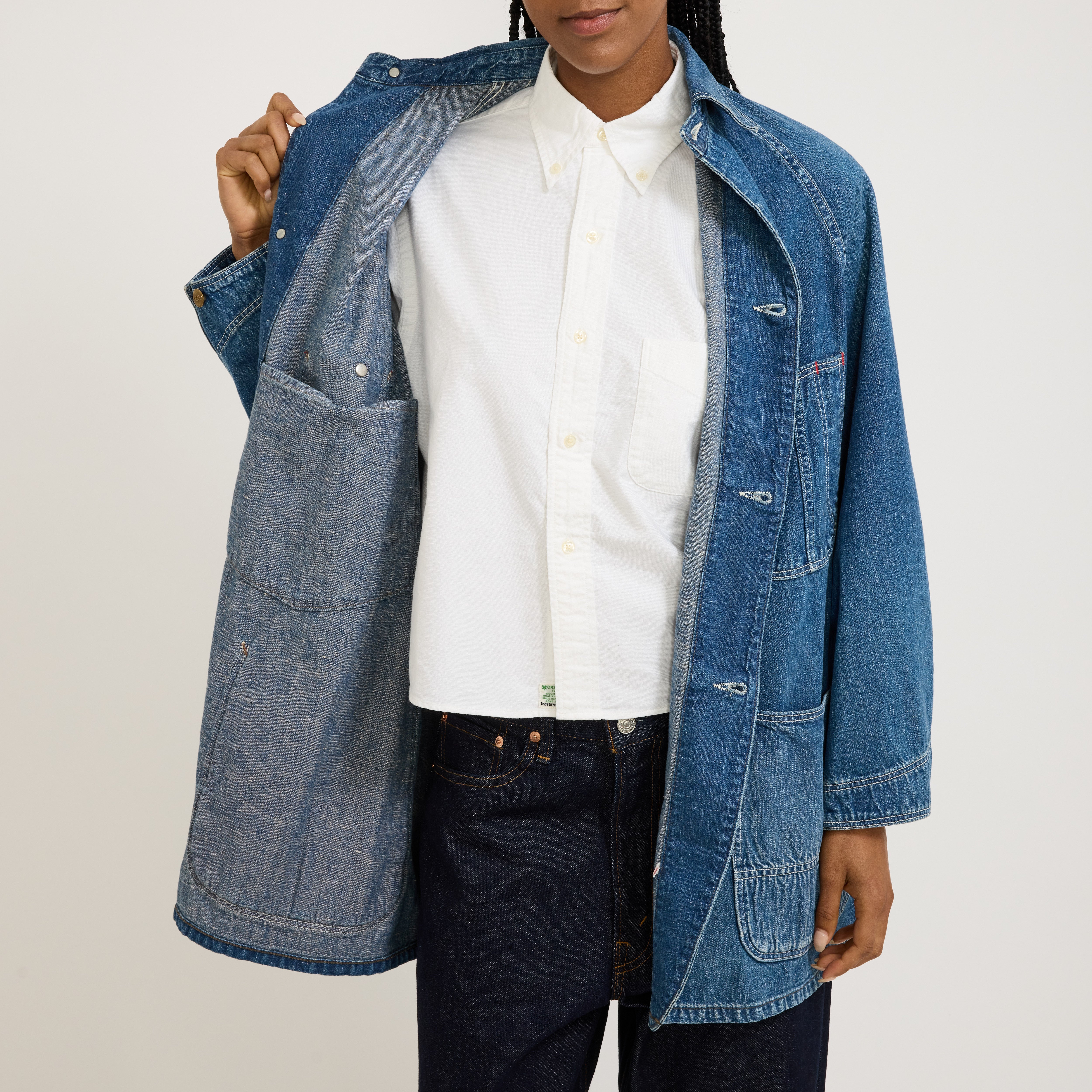 Orslow | Denim Loose Fit Coverall Denim Used | Maplestore