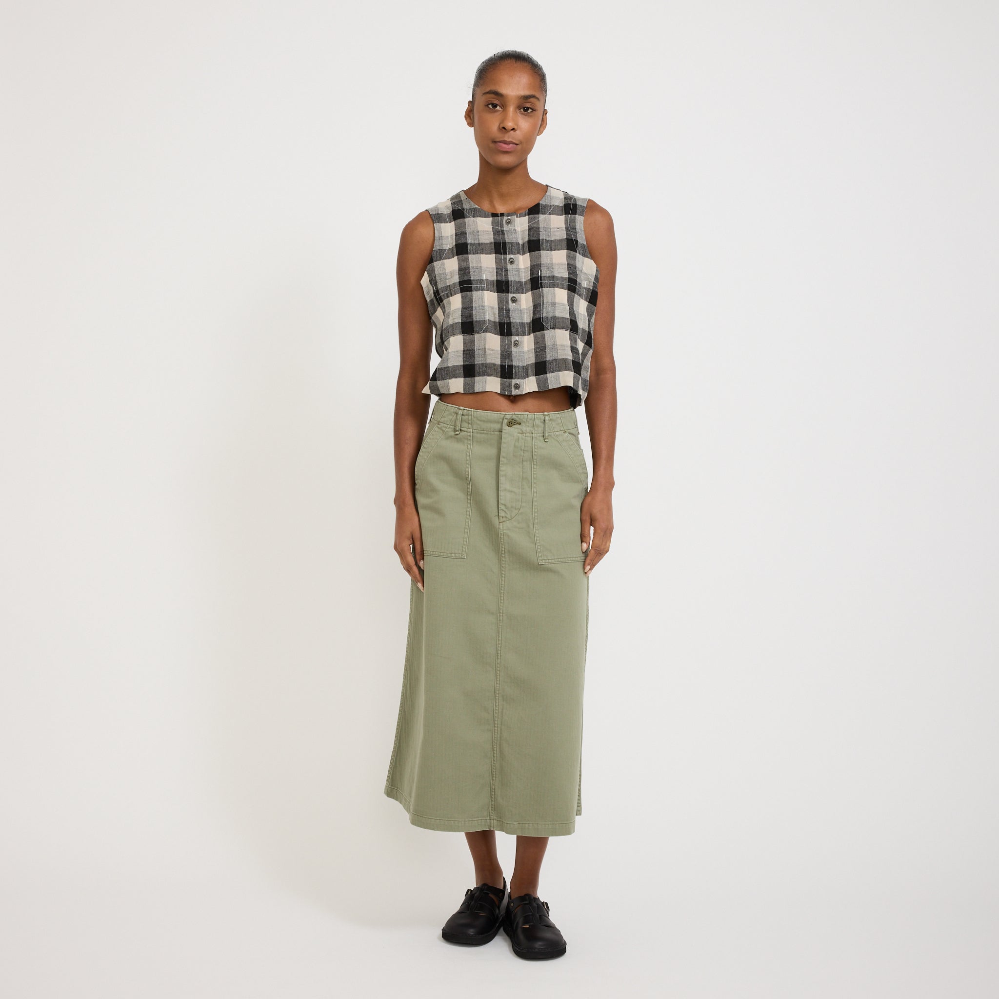 Orslow | Fatigue Skirt Green | Maplestore