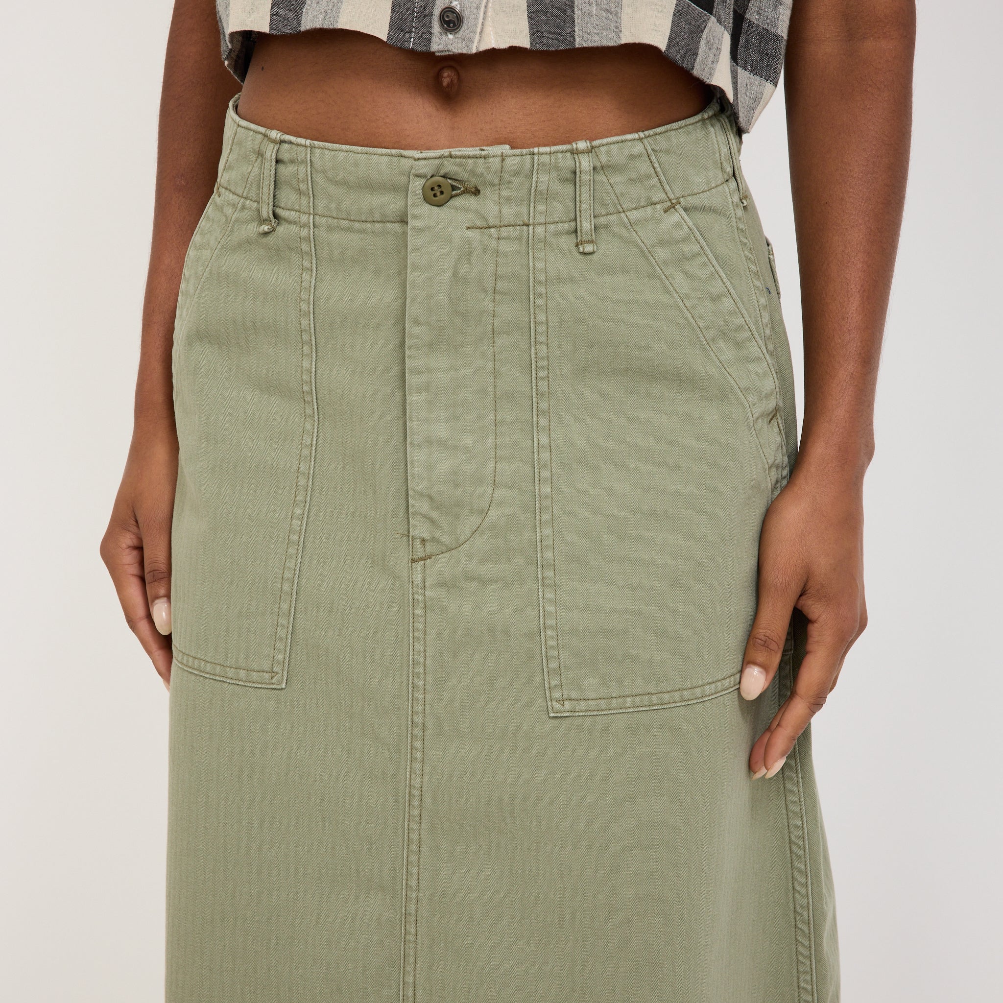 Orslow | Fatigue Skirt Green | Maplestore