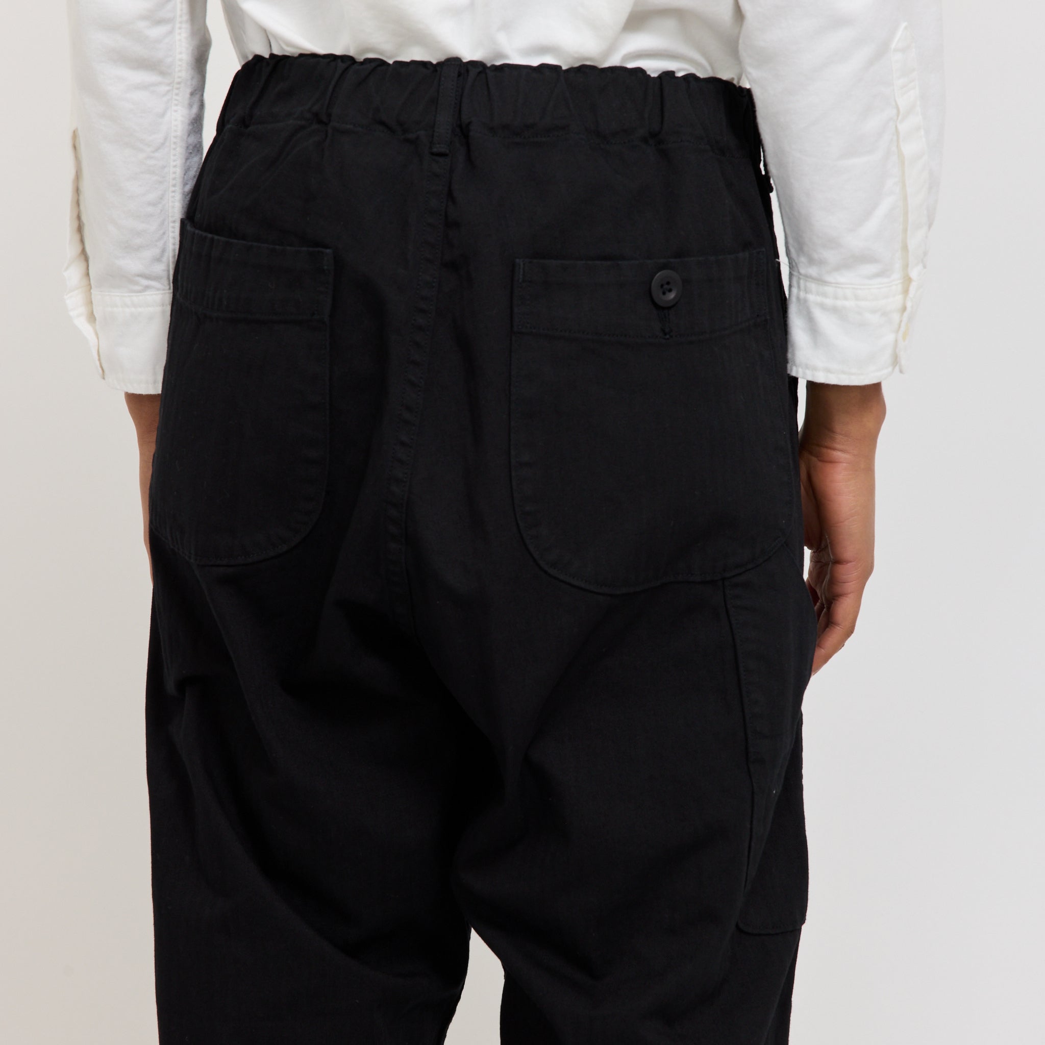 Orslow | Wide Fit French Work Pants Black Womens | Maplestore