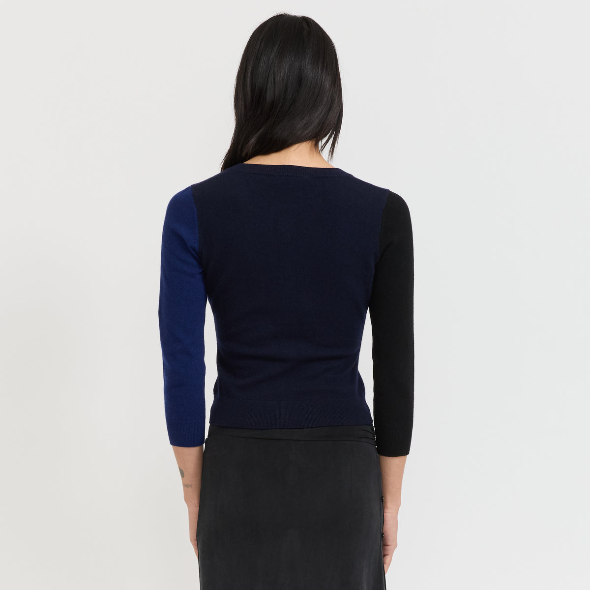 Peachy Den | Ava Colourblock Cardigan Nightshade | Maplestore