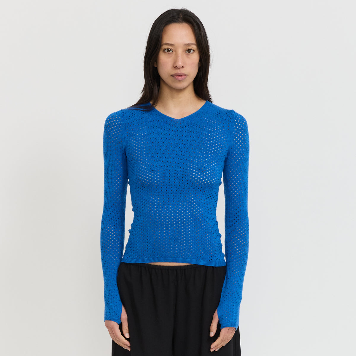 Peachy Den | Carly Thermal Knit Lapis | Maplestore