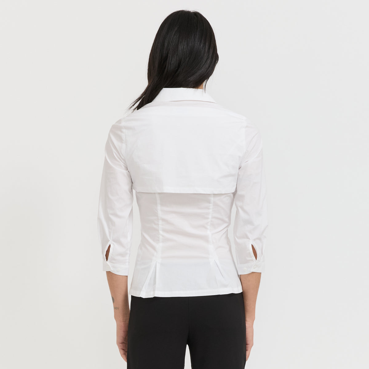 Peachy Den | Gloria Double Blouse Porcelain | Maplestore