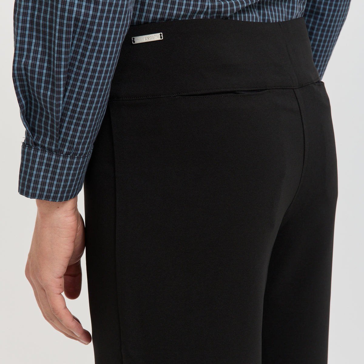 Peachy Den | Jerry Sculpt Trouser Onyx | Maplestore