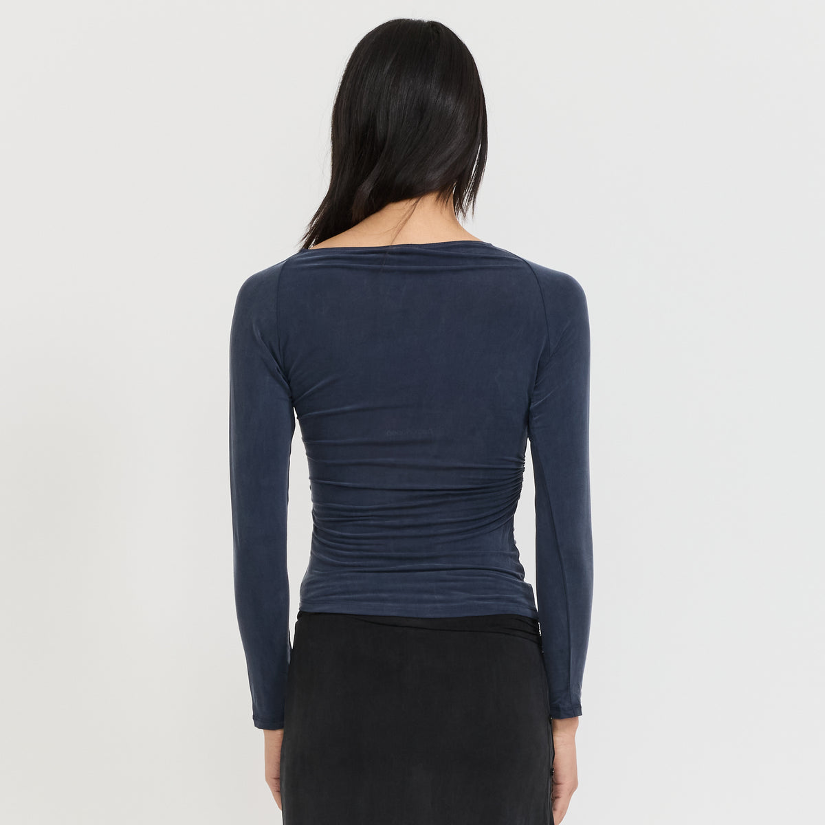 Peachy Den | Kylie Wrap Top Dark Navy | Maplestore