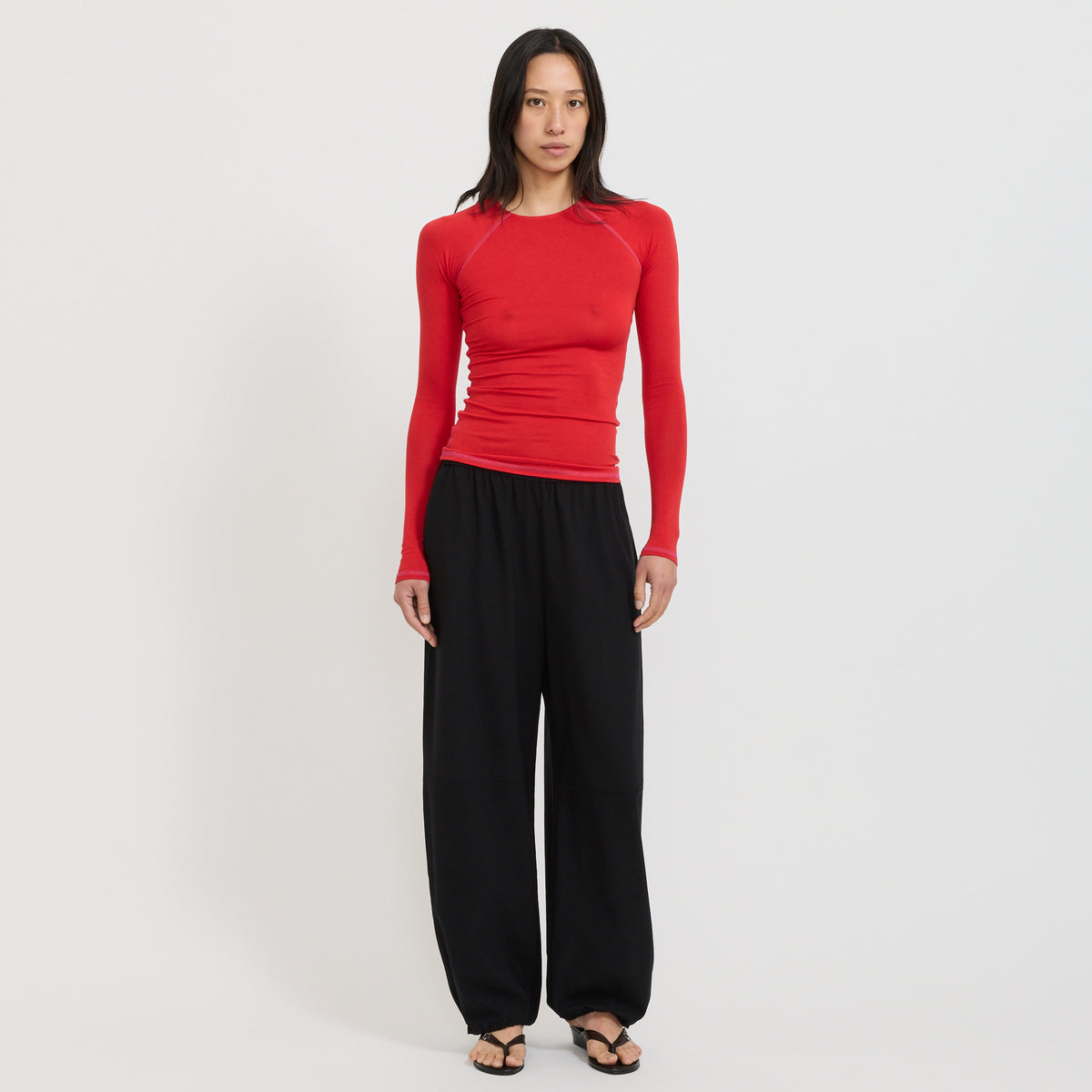 Peachy Den | Susie Perfect Base Long Sleeve Cherry | Maplestore