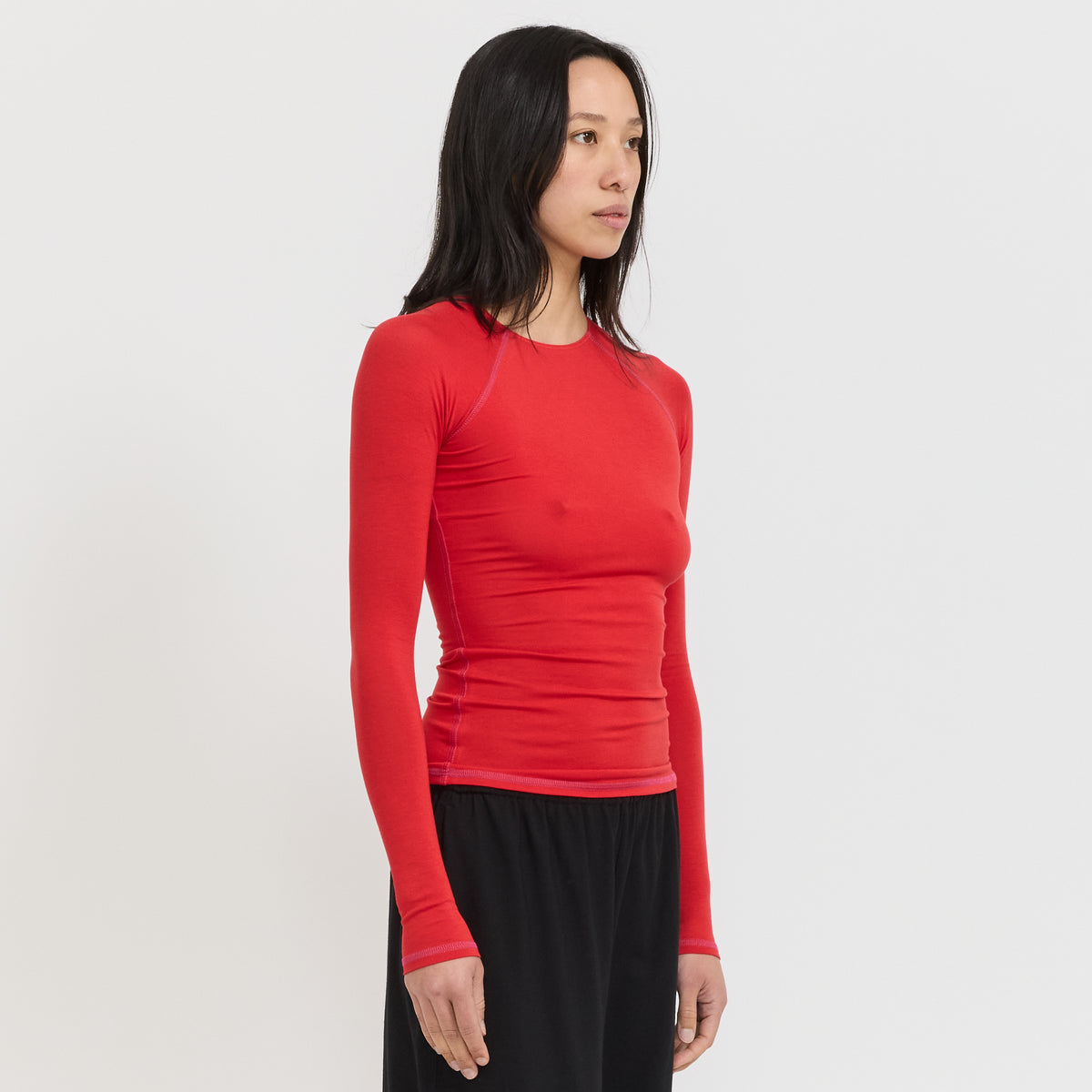 Peachy Den | Susie Perfect Base Long Sleeve Cherry | Maplestore