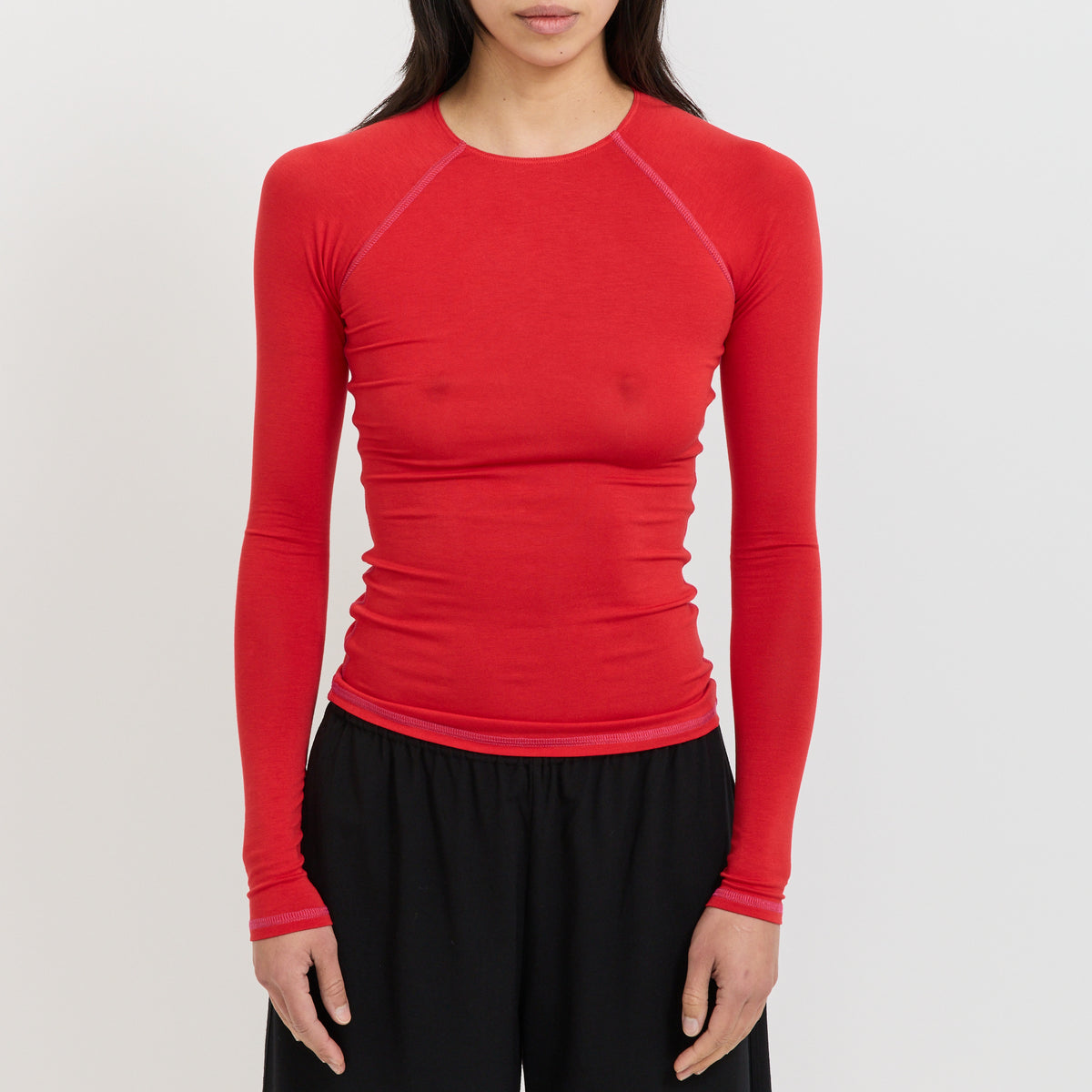 Peachy Den | Susie Perfect Base Long Sleeve Cherry | Maplestore