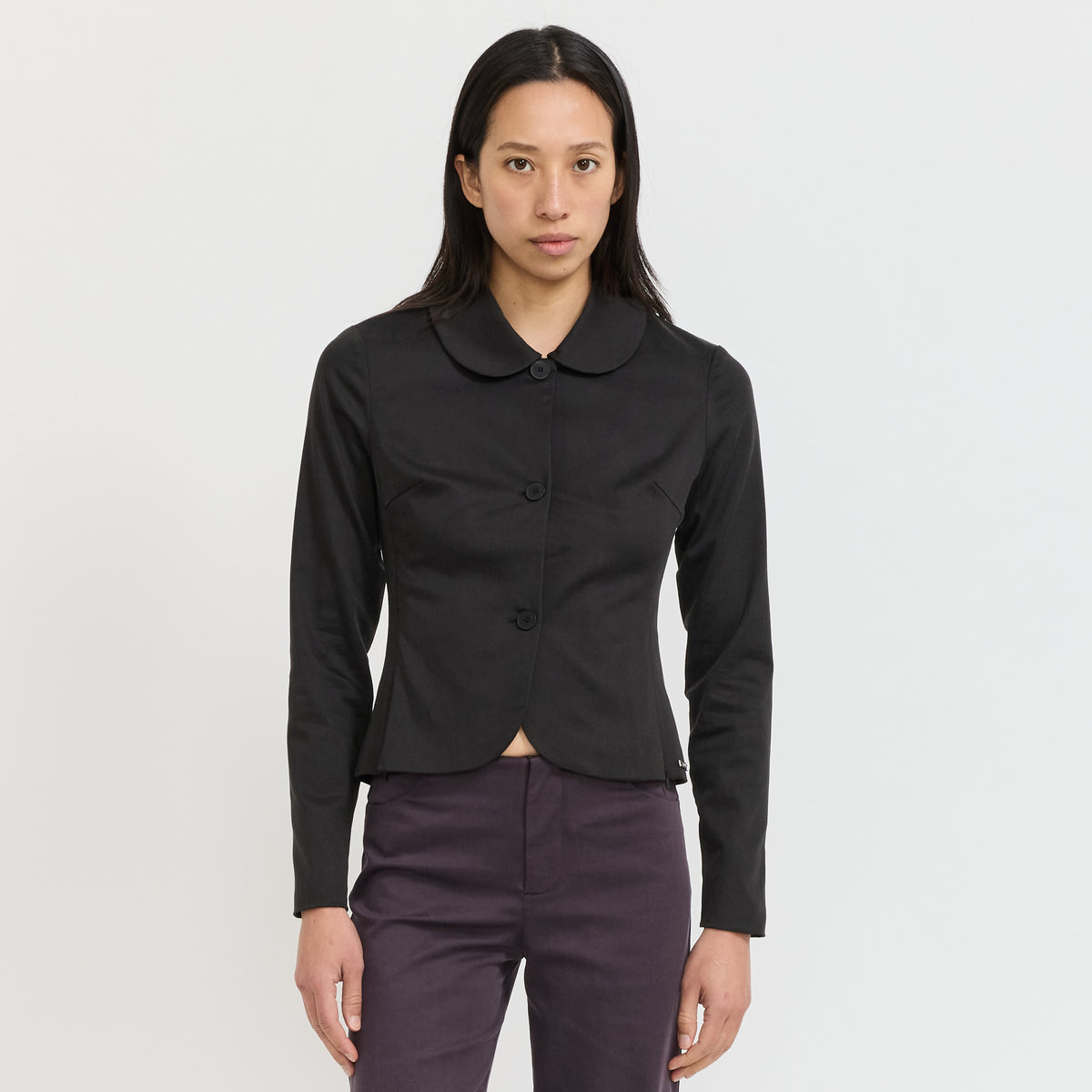 Peachy Den | Twiggy Muse Lined Shirt Onyx | Maplestore