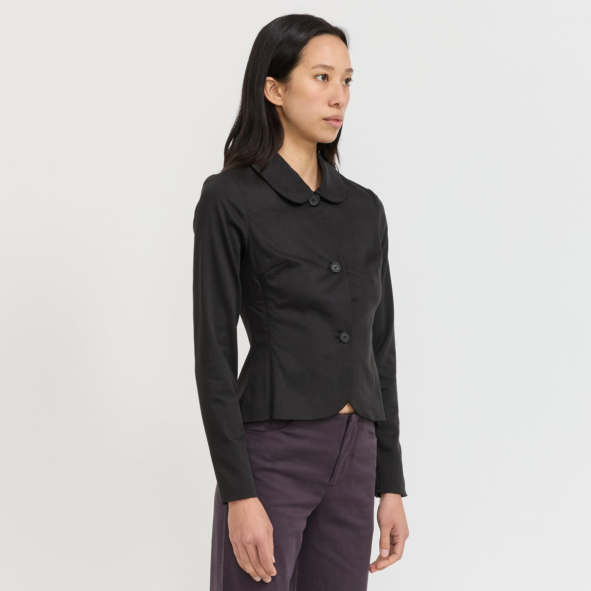 Peachy Den | Twiggy Muse Lined Shirt Onyx | Maplestore