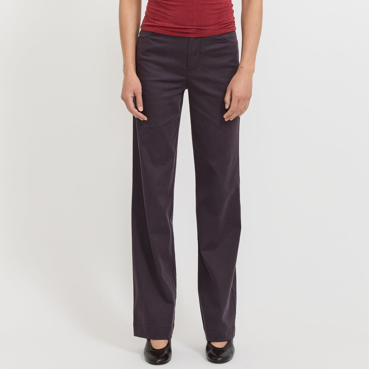 Peachy Den | Twiggy Travel Trouser Fig | Maplestore