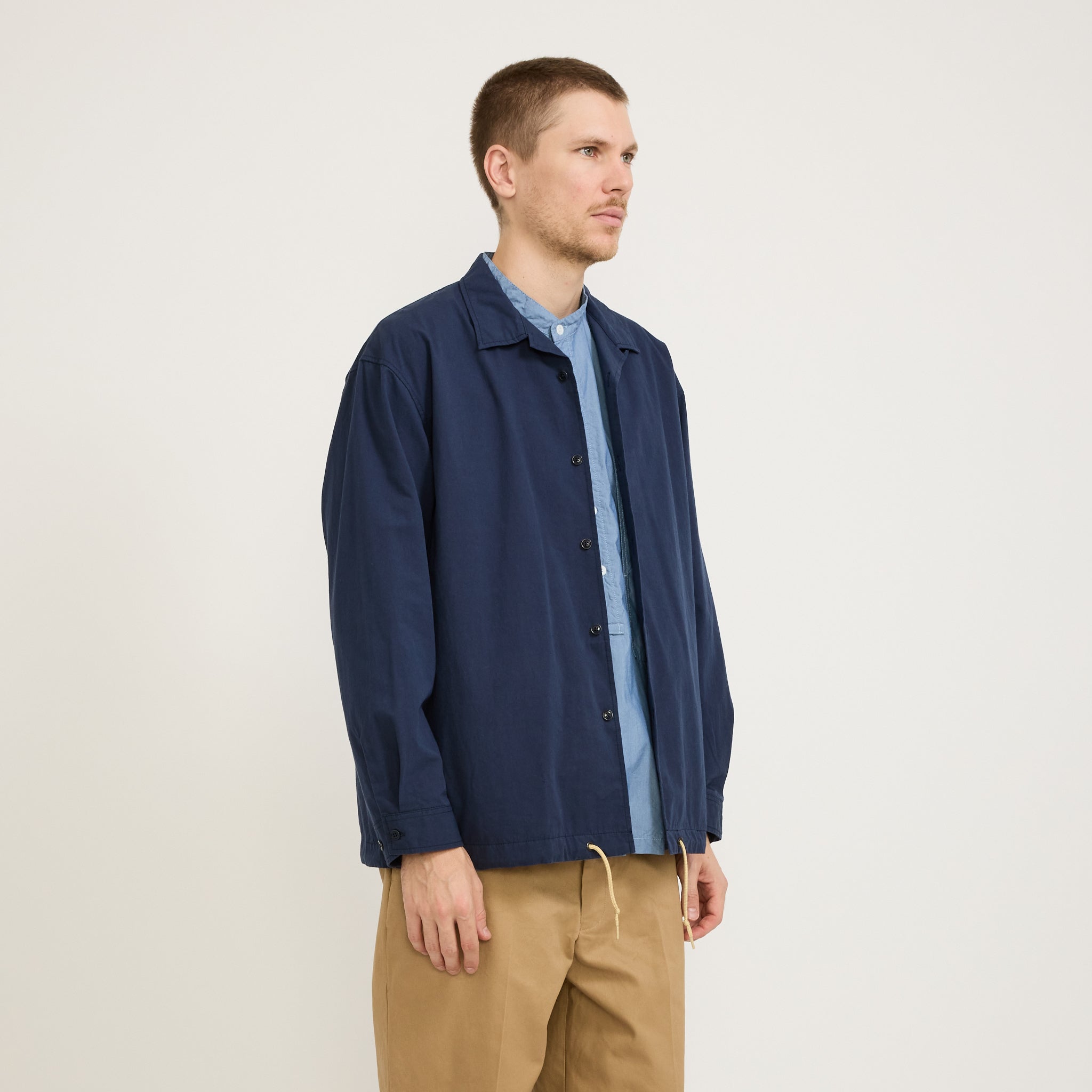 Pilgrim Surf Supply | Benson Wind Shirt Navy | Maplestore