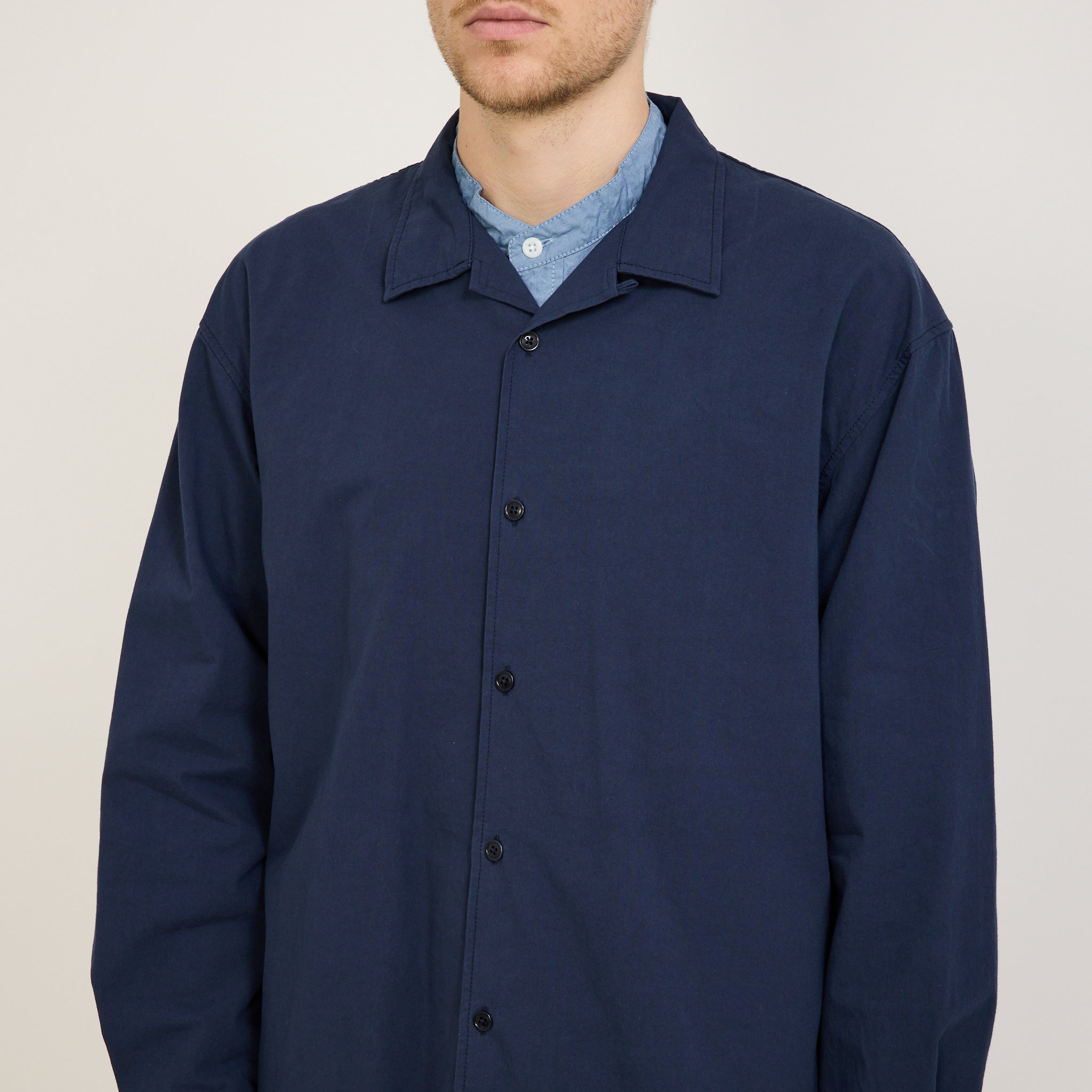 Pilgrim Surf Supply | Benson Wind Shirt Navy | Maplestore