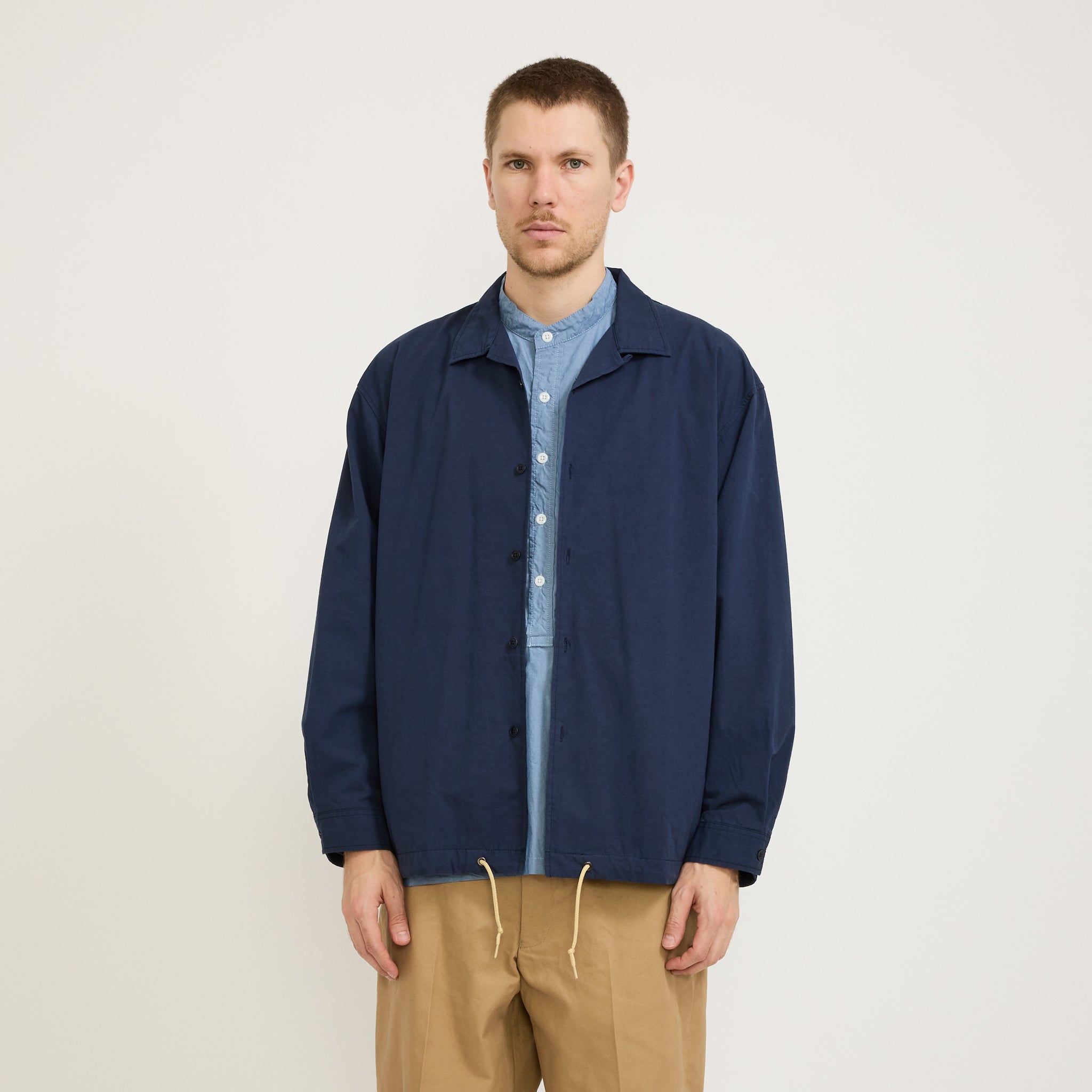 Pilgrim Surf Supply | Benson Wind Shirt Navy | Maplestore