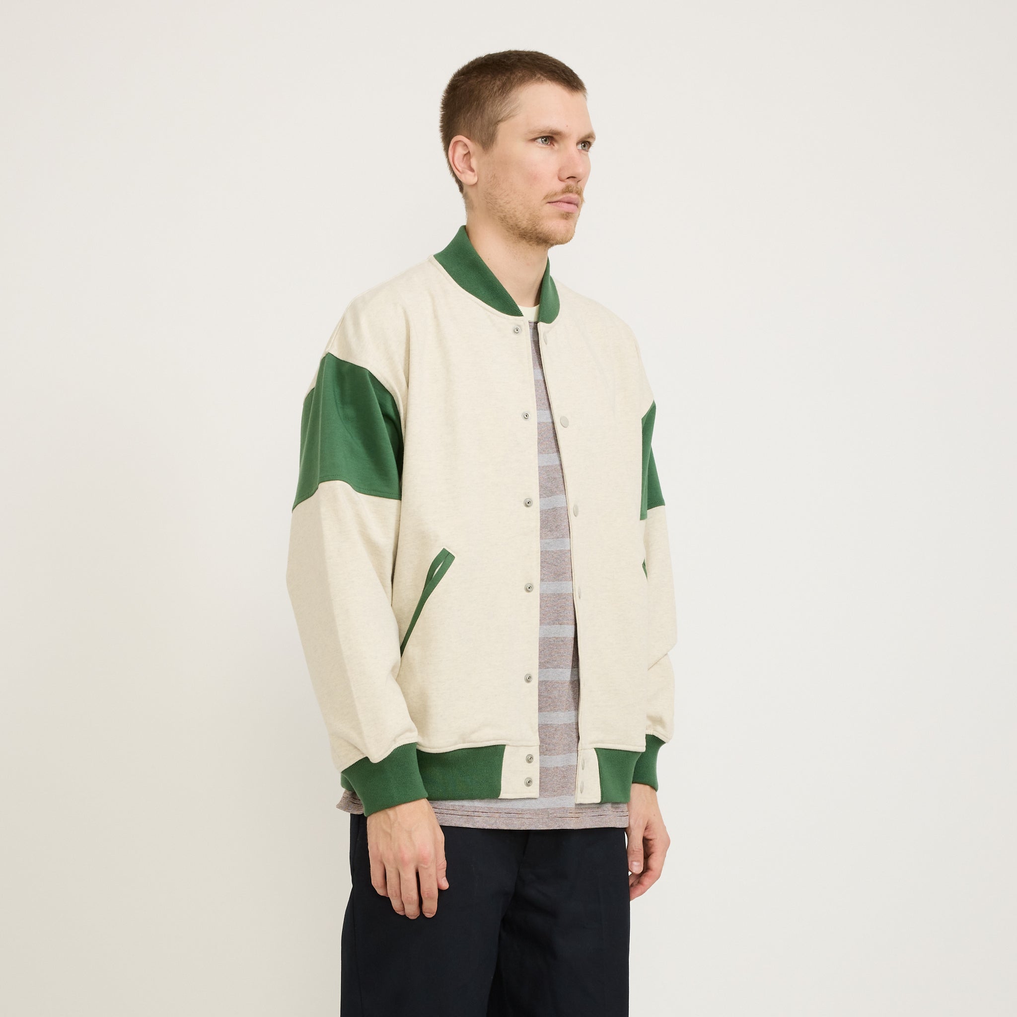 Pilgrim Surf Supply | Dean Snap Cardigan Oatmeal | Maplestore