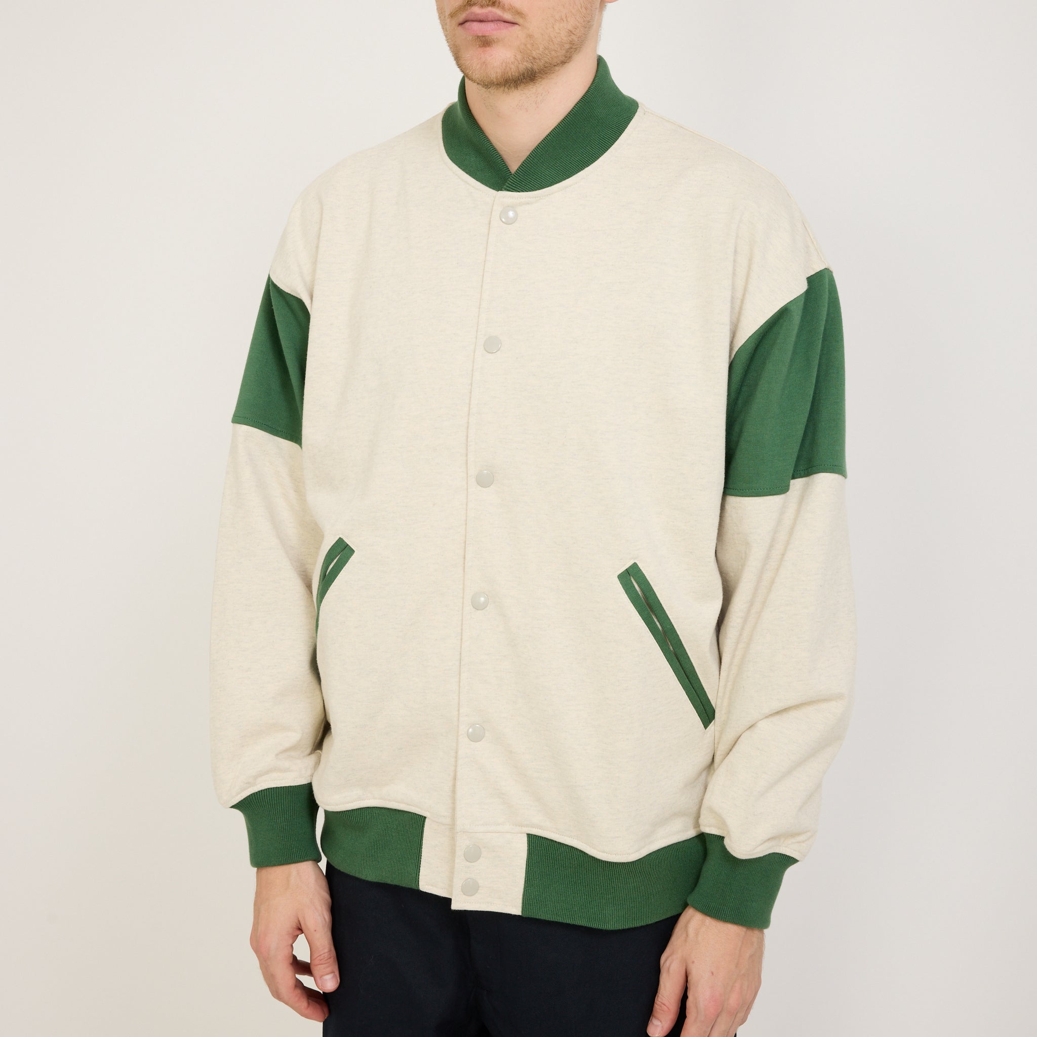 Pilgrim Surf Supply | Dean Snap Cardigan Oatmeal | Maplestore