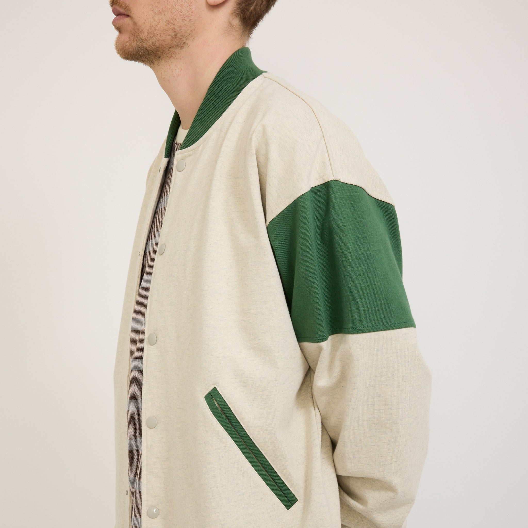 Pilgrim Surf Supply | Dean Snap Cardigan Oatmeal | Maplestore