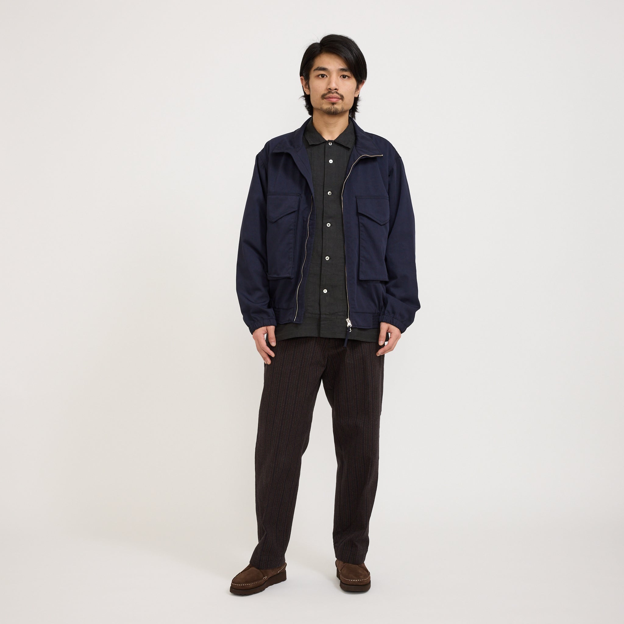 Pilgrim Surf Supply | Gustavo Zip Jacket Navy | Maplestore