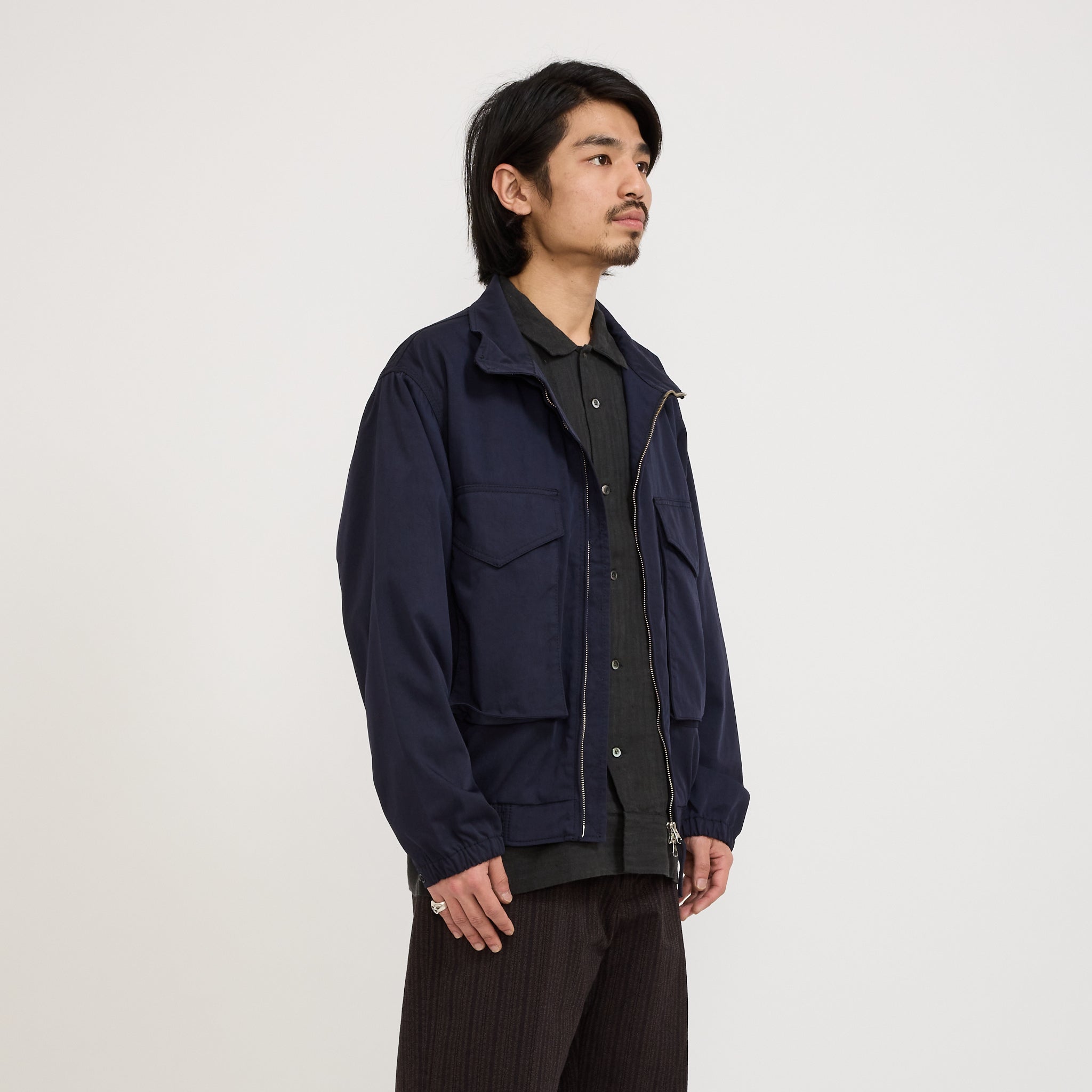 Pilgrim Surf Supply | Gustavo Zip Jacket Navy | Maplestore