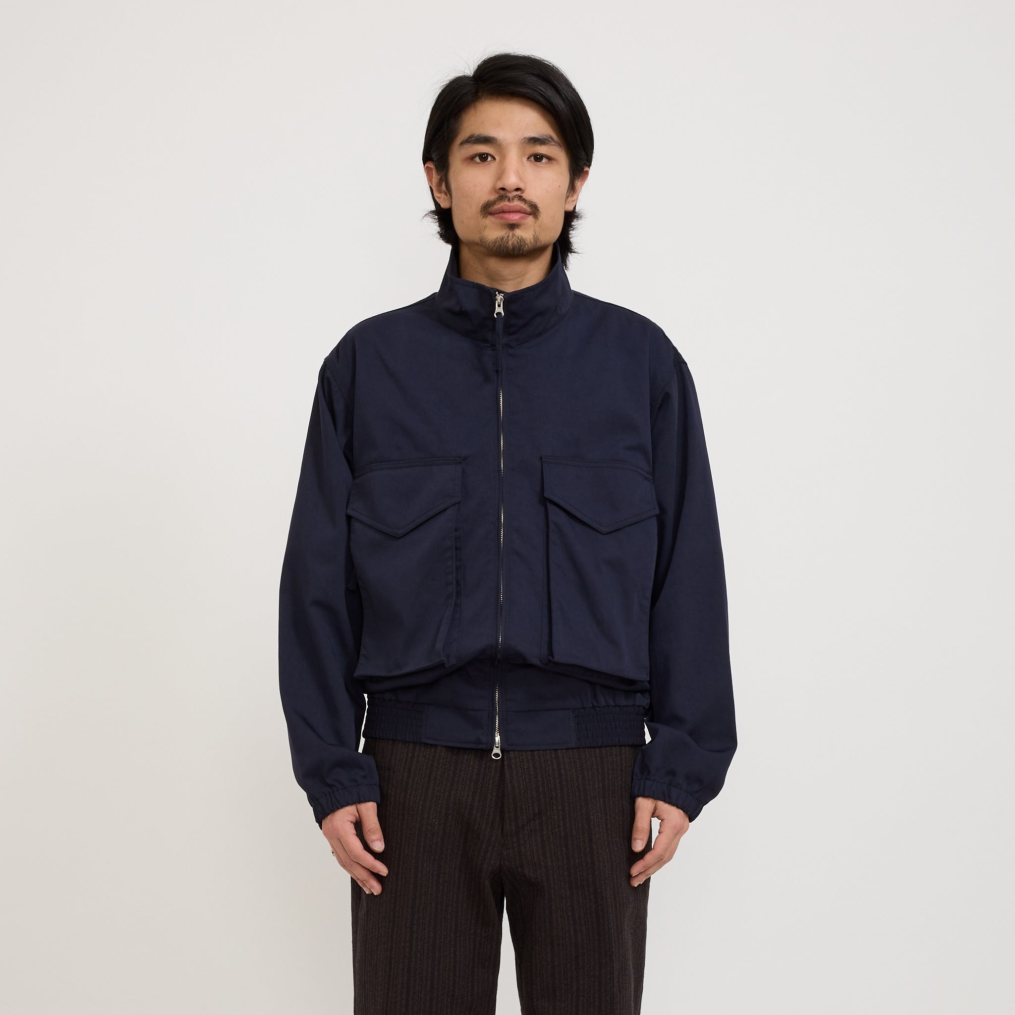 Pilgrim Surf Supply | Gustavo Zip Jacket Navy | Maplestore