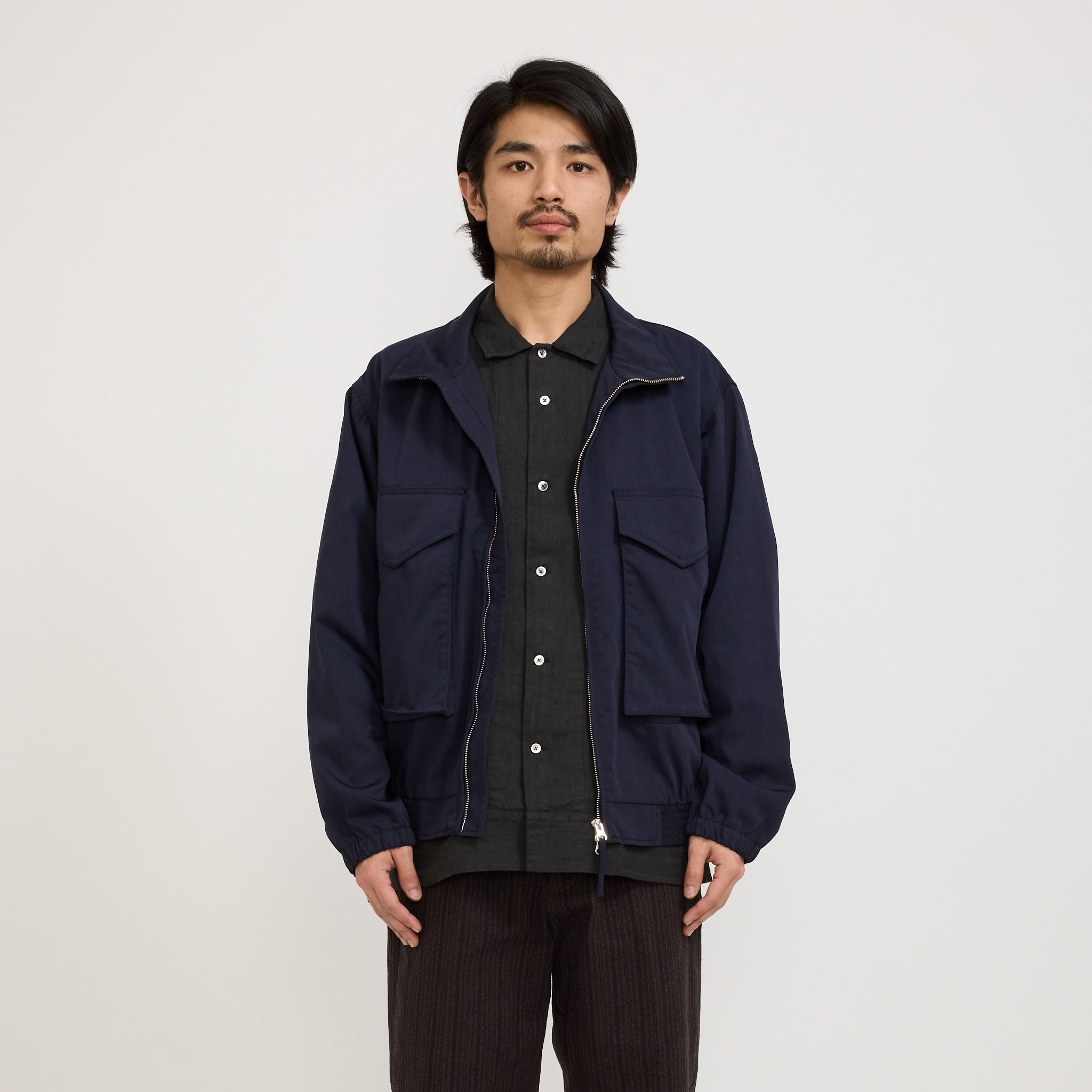 Pilgrim Surf Supply | Gustavo Zip Jacket Navy | Maplestore