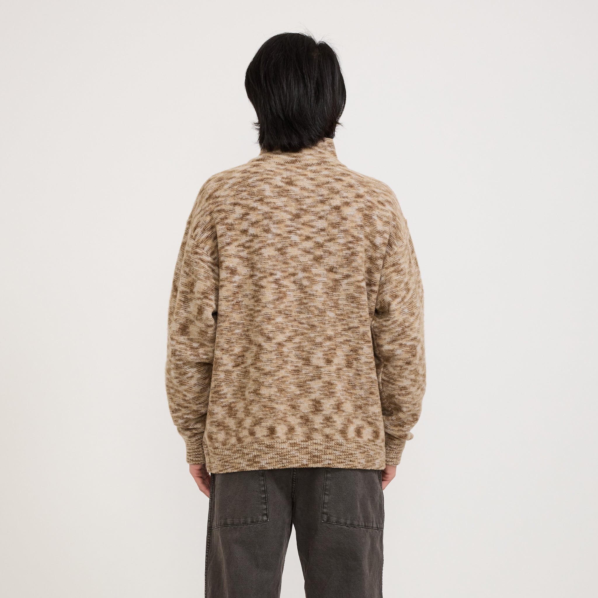 Pilgrim Surf Supply | Kline Wool Half Zip Khaki | Maplestore