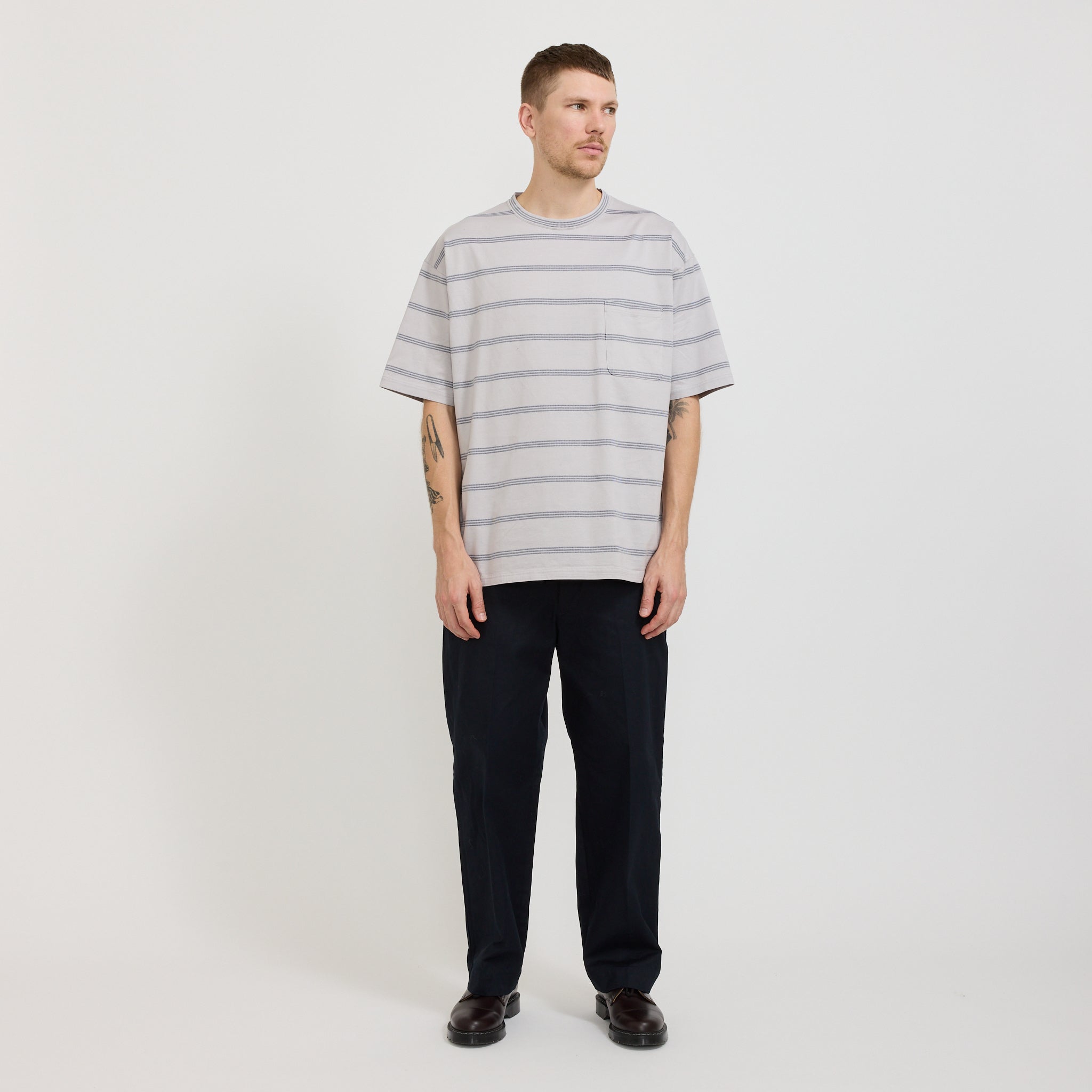 Pilgrim Surf Supply | Mickey Stripe Tee Ash | Maplestore