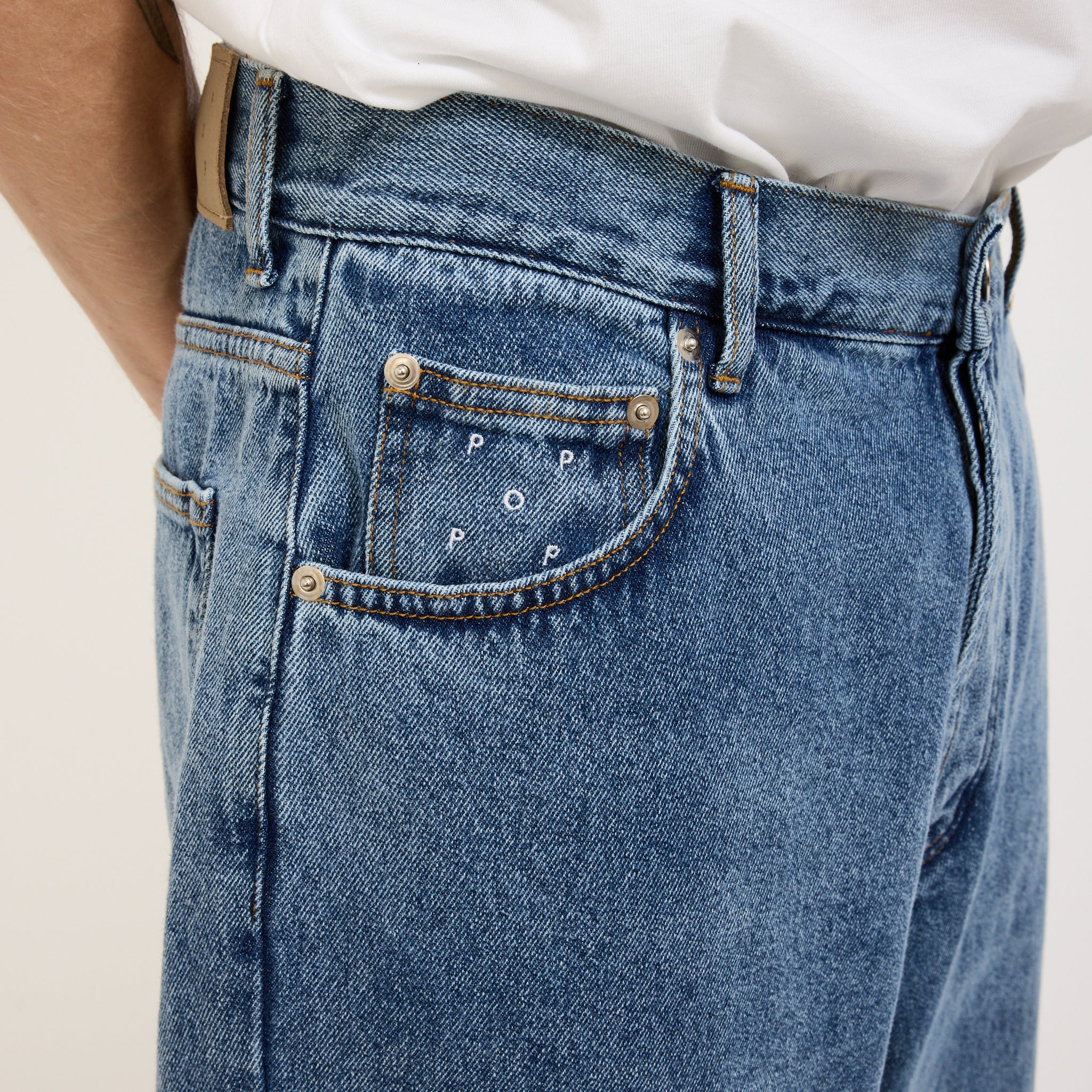 Pop Trading Company | Drs Denim Pants Stone Washed | Maplestore