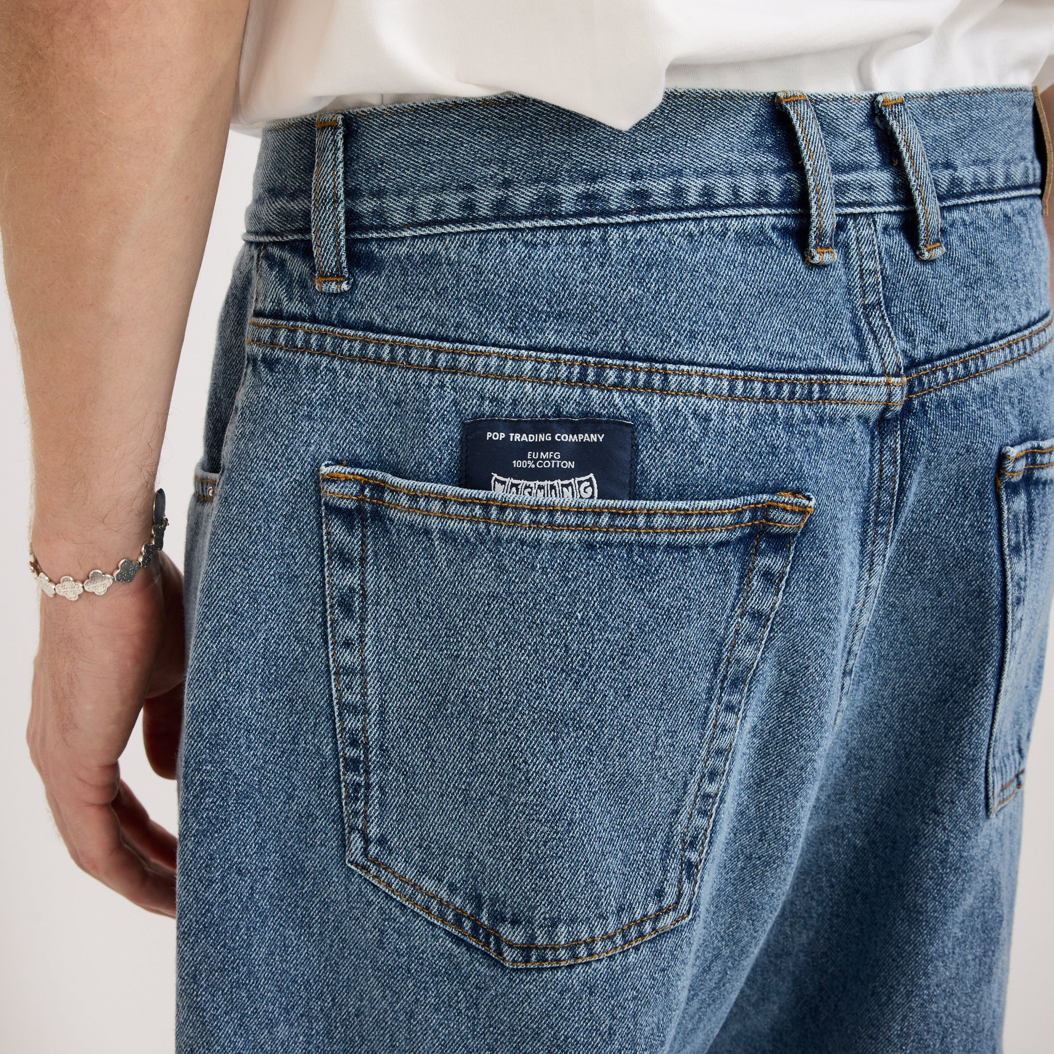 Pop Trading Company | Drs Denim Pants Stone Washed | Maplestore