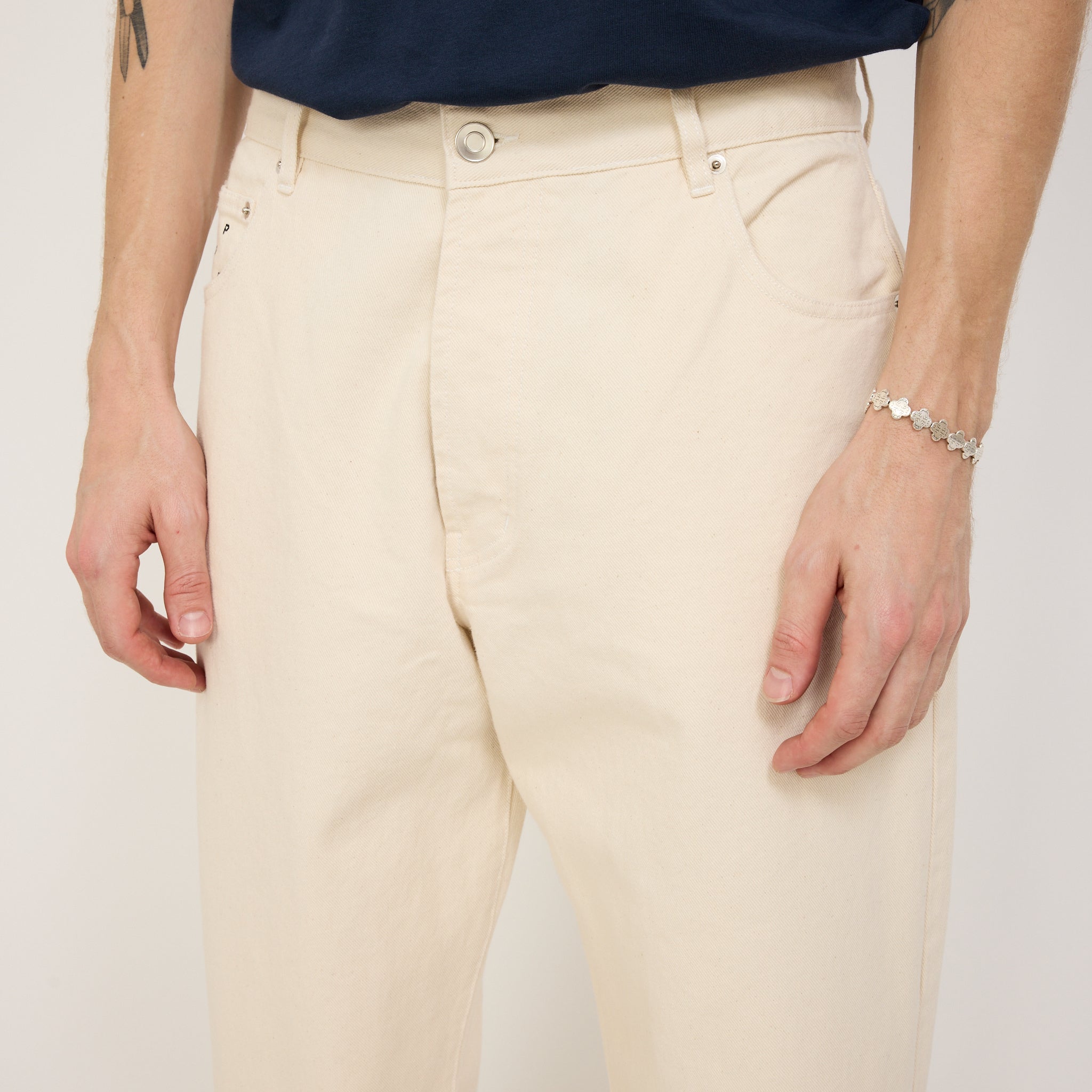 Pop Trading Company | Drs Pants Off White Denim | Maplestore
