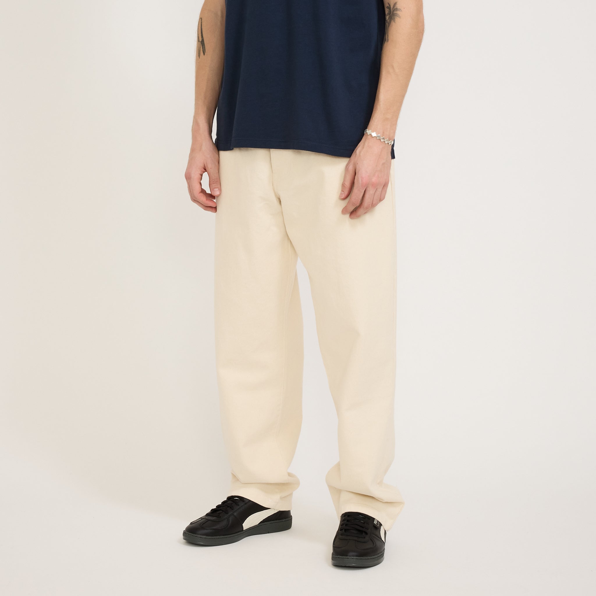 Pop Trading Company | Drs Pants Off White Denim | Maplestore