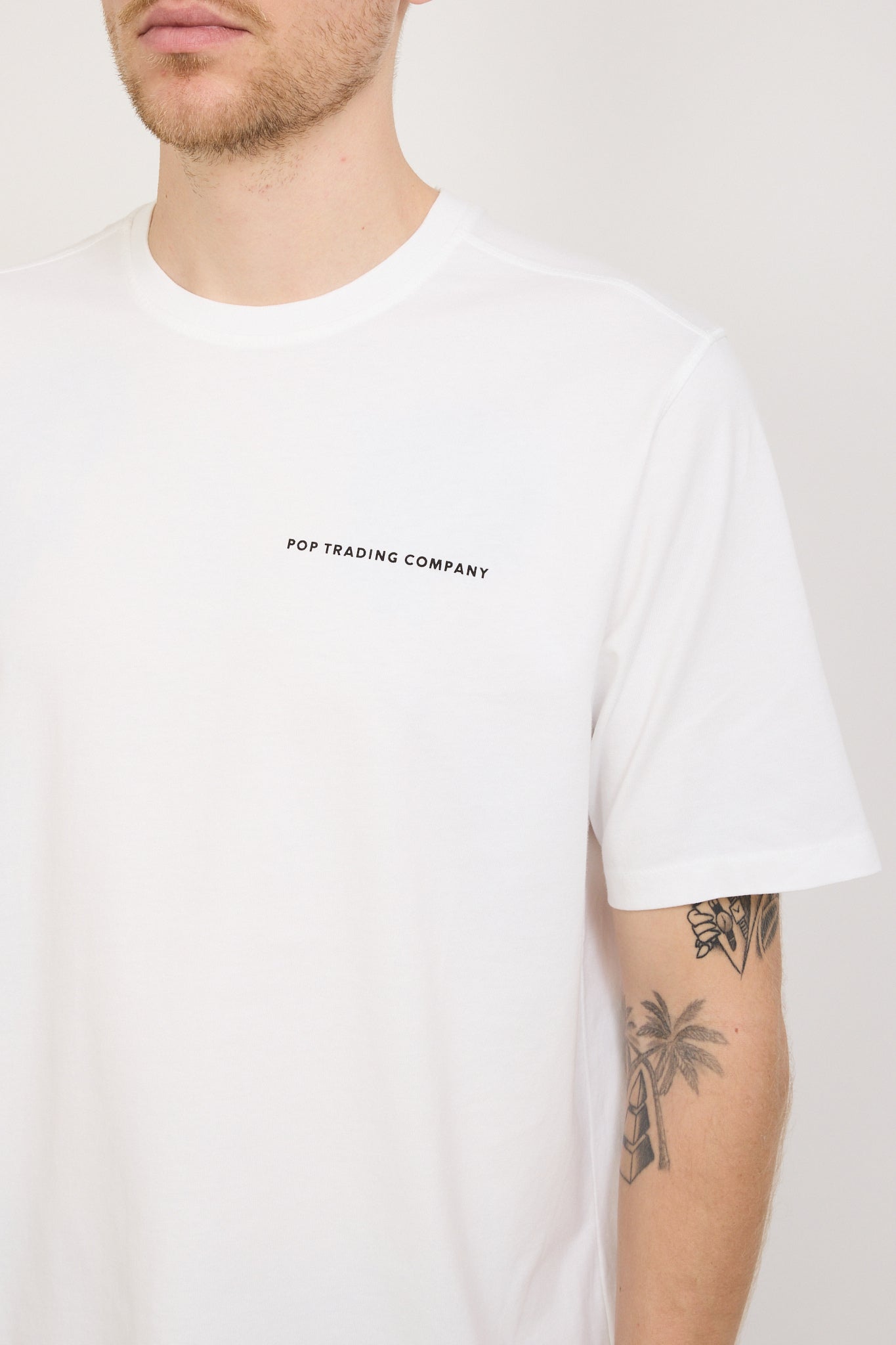 Pop Trading Company | Logo T-Shirt White/Black | Maplestore
