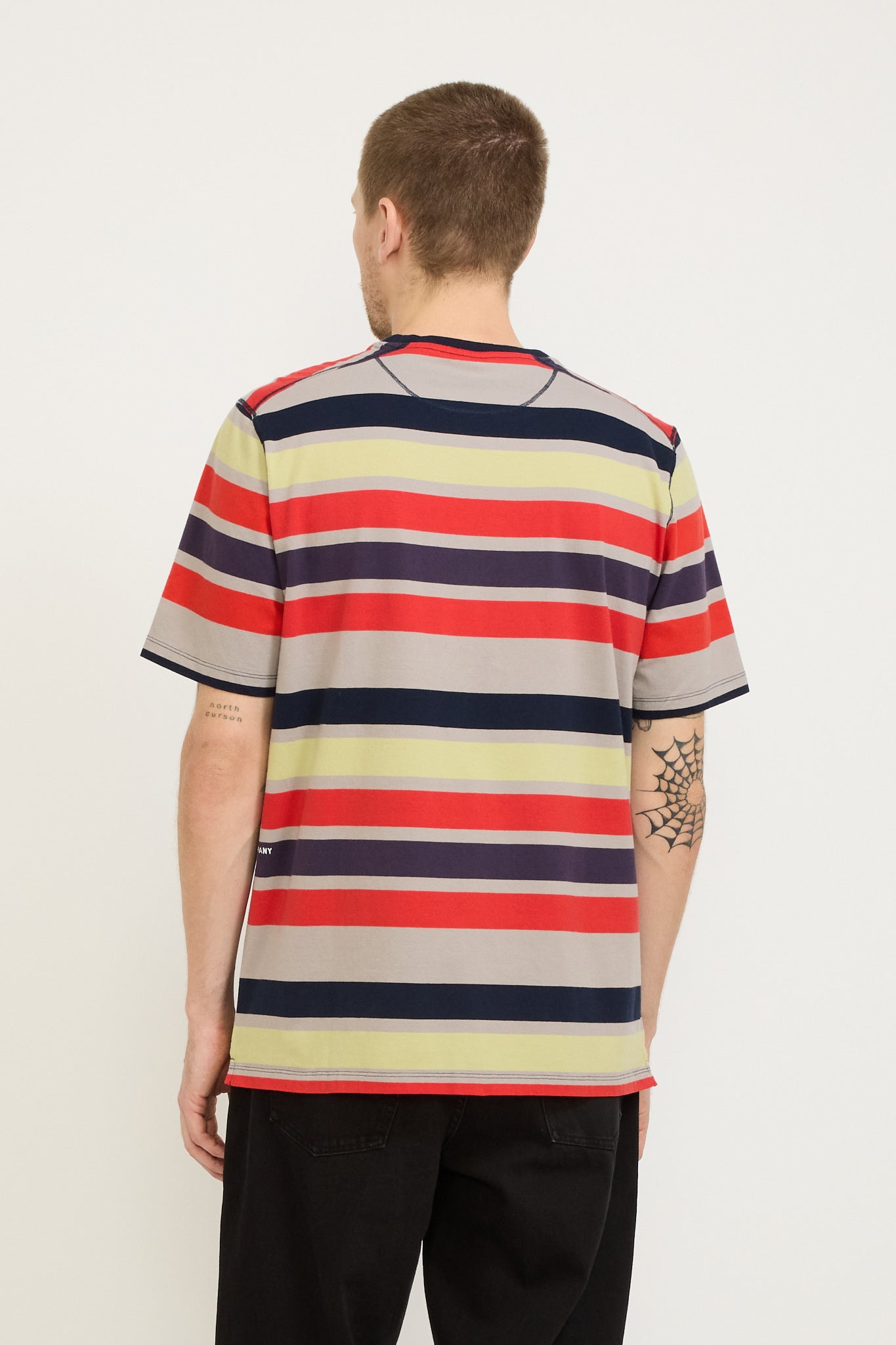 Pop Trading Company | Striped Pocket T-Shirt Multicolour | Maplestore
