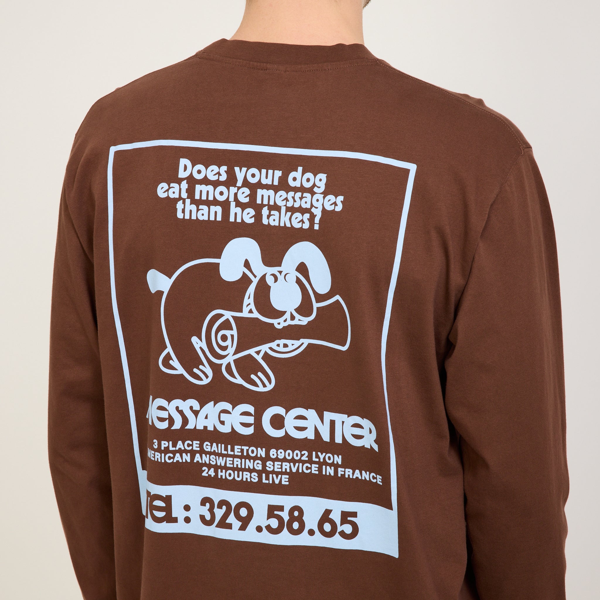 Reception | LS Tee Message Choco Brown | Maplestore