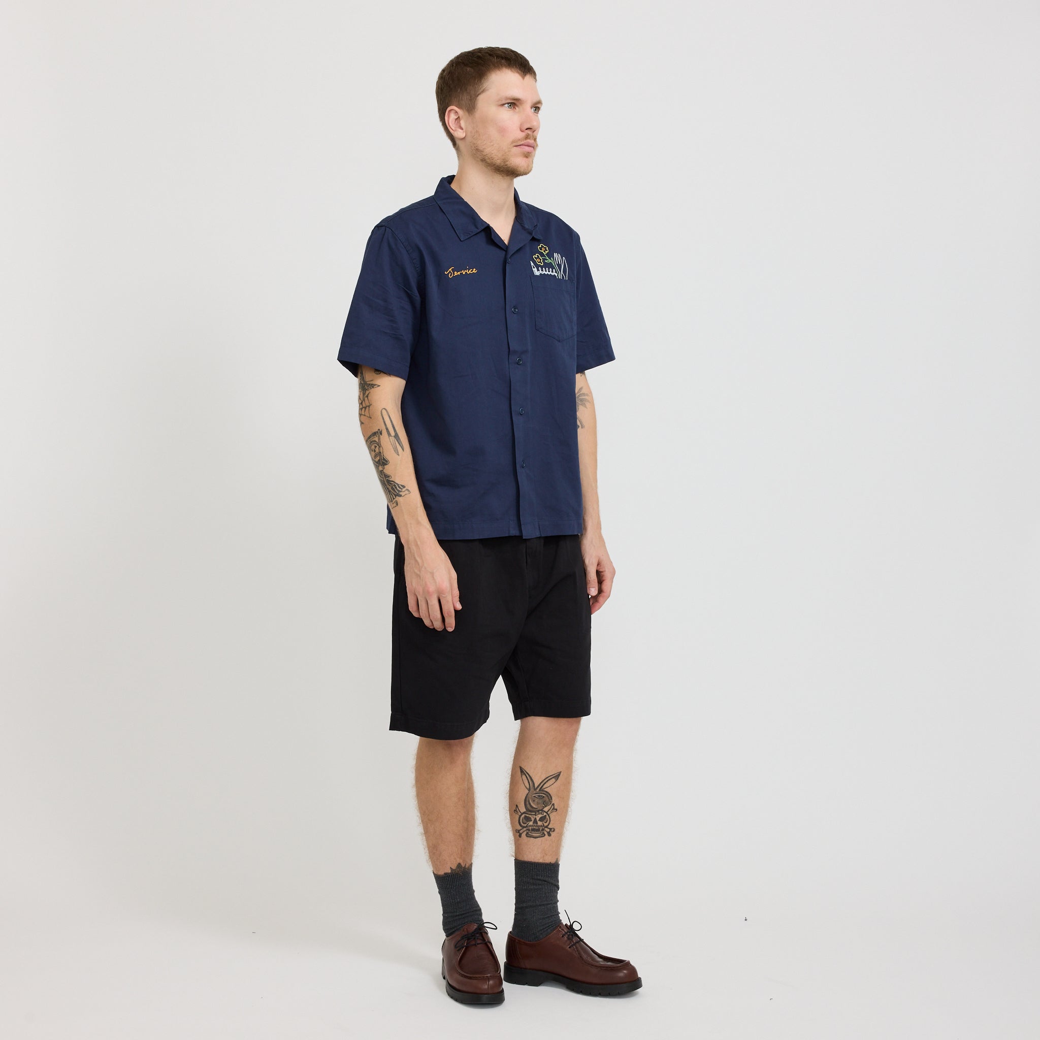 Service Works | Drill Part Timer Shorts Black | Maplestore