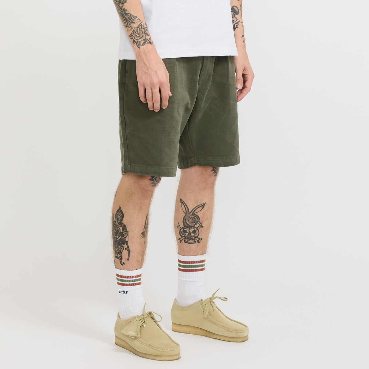 Service Works | Moleskin Part Timer Shorts Moss | Maplestore