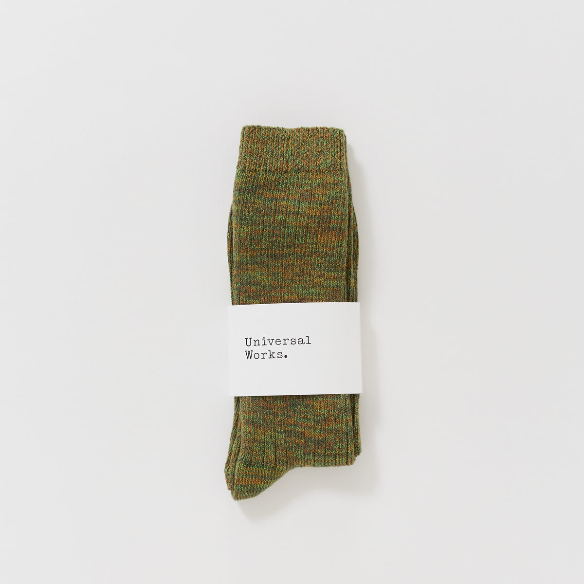 Universal Works | Slub Sock Olive | Maplestore