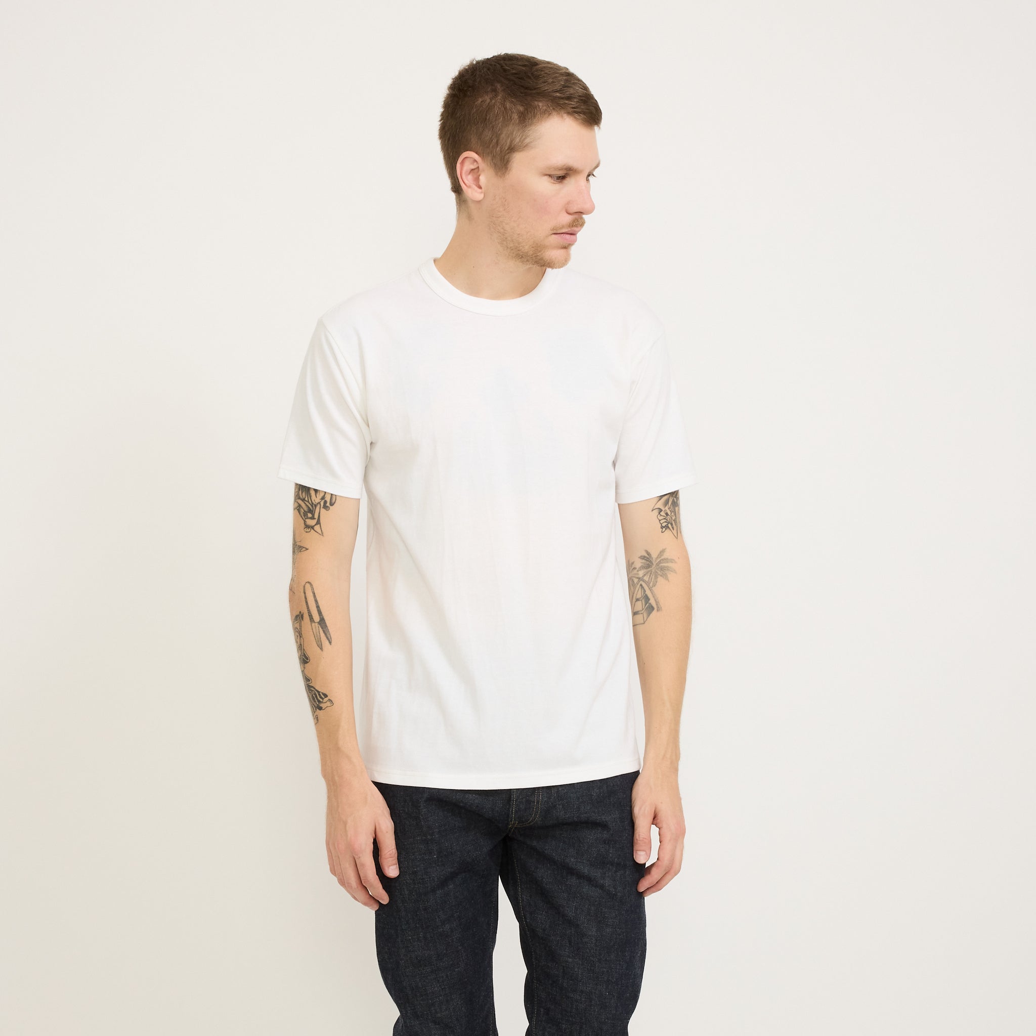 Sugar Cane | Whitesville 2 Pack T Shirts Off White | Maplestore