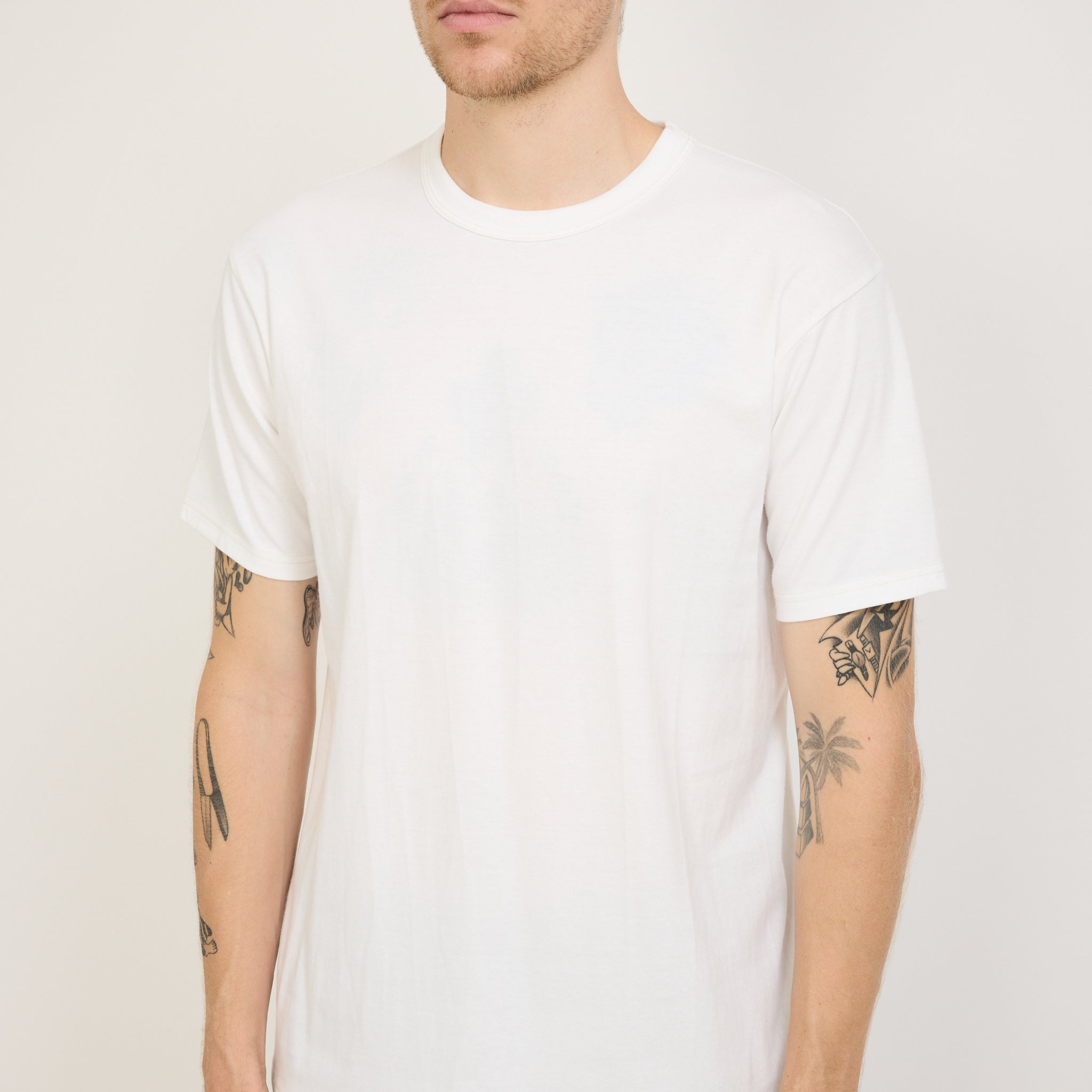 Sugar Cane | Whitesville 2 Pack T Shirts Off White | Maplestore