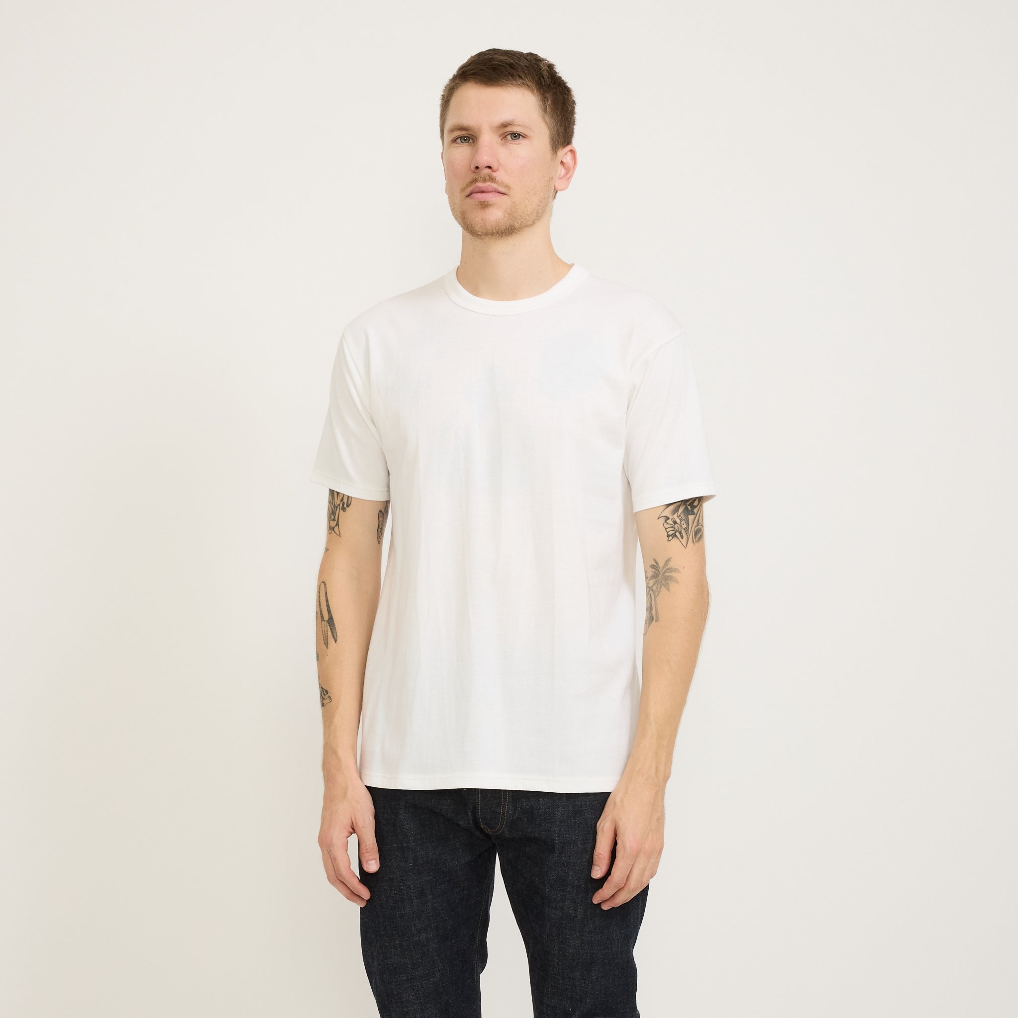 Sugar Cane | Whitesville 2 Pack T Shirts Off White | Maplestore