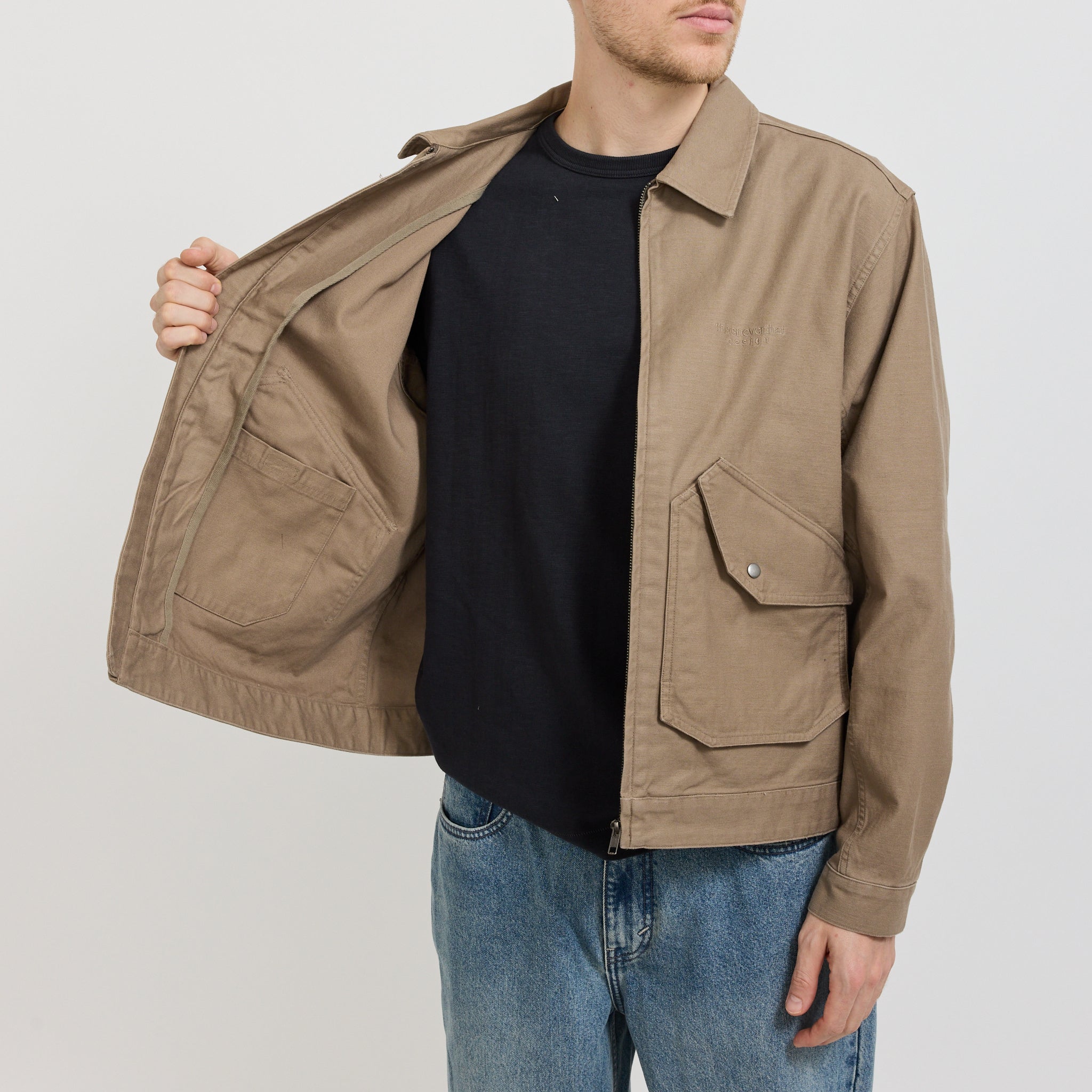 thisisneverthat | Washed Work Jacket Khaki | Maplestore