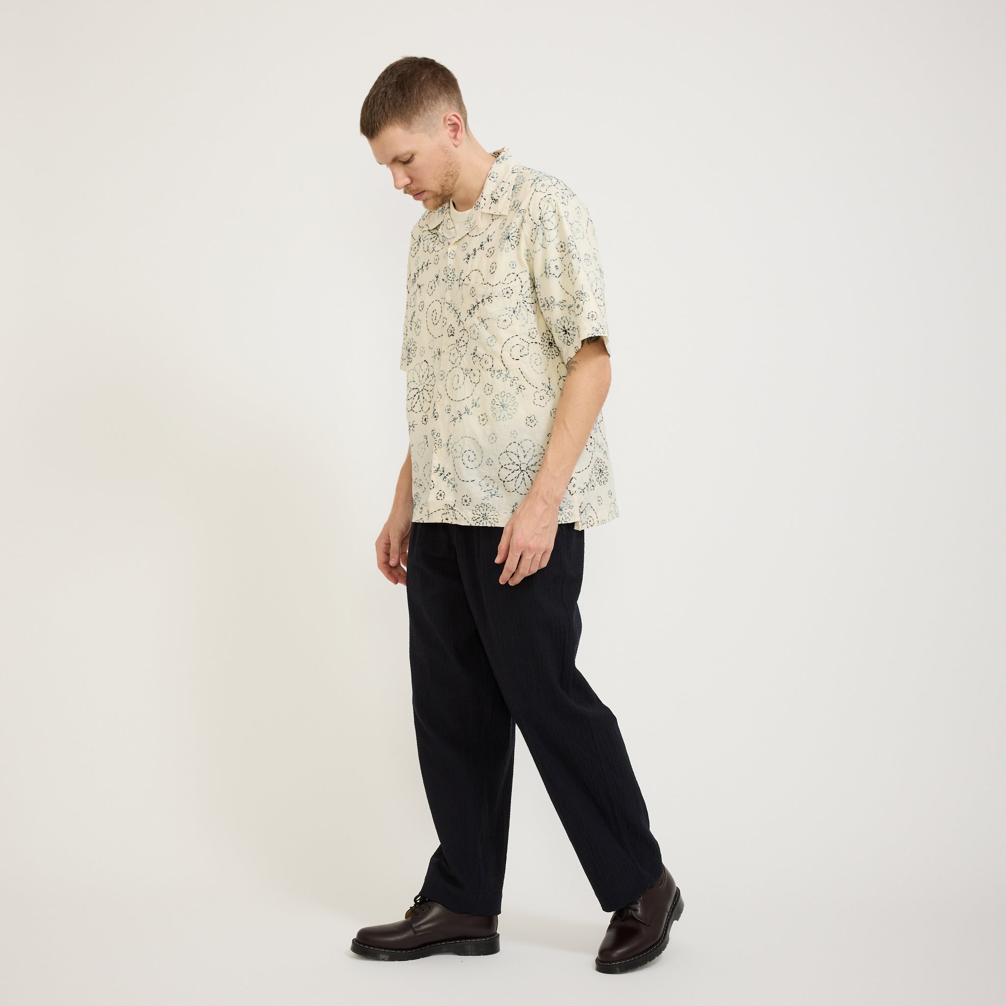 Universal Works | Oxford Pant Ospina Cotton Dark Navy | Maplestore