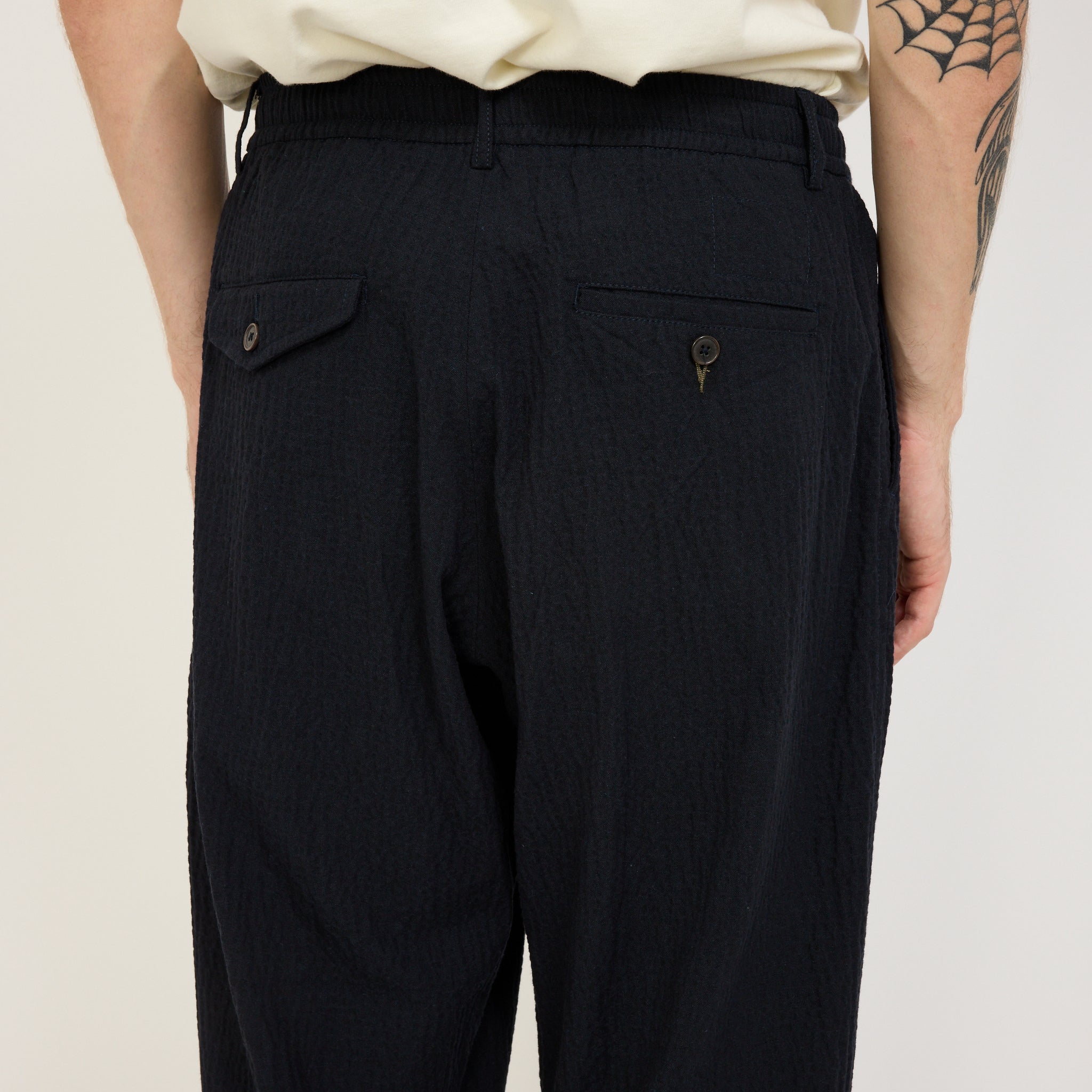 Universal Works | Oxford Pant Ospina Cotton Dark Navy | Maplestore