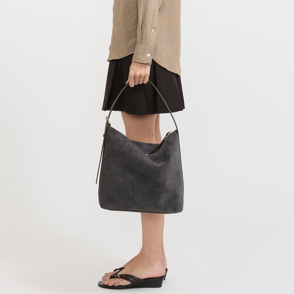 A.P.C. | Vera Bag Slate Grey | Maplestore