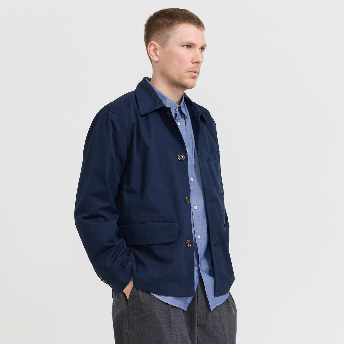Universal Works | Warmus Jacket Navy | Maplestore